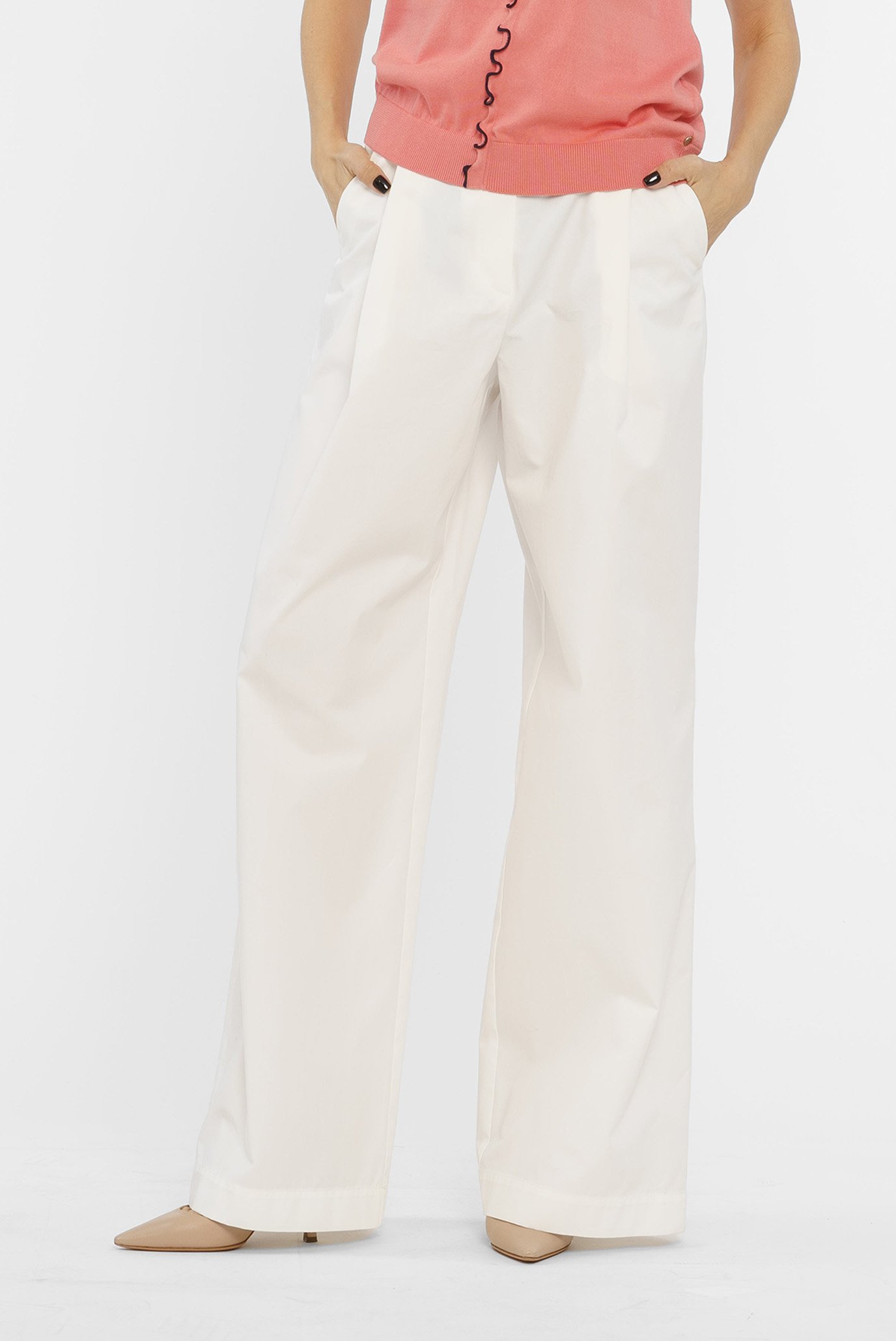 Жіночі білі брюки 1