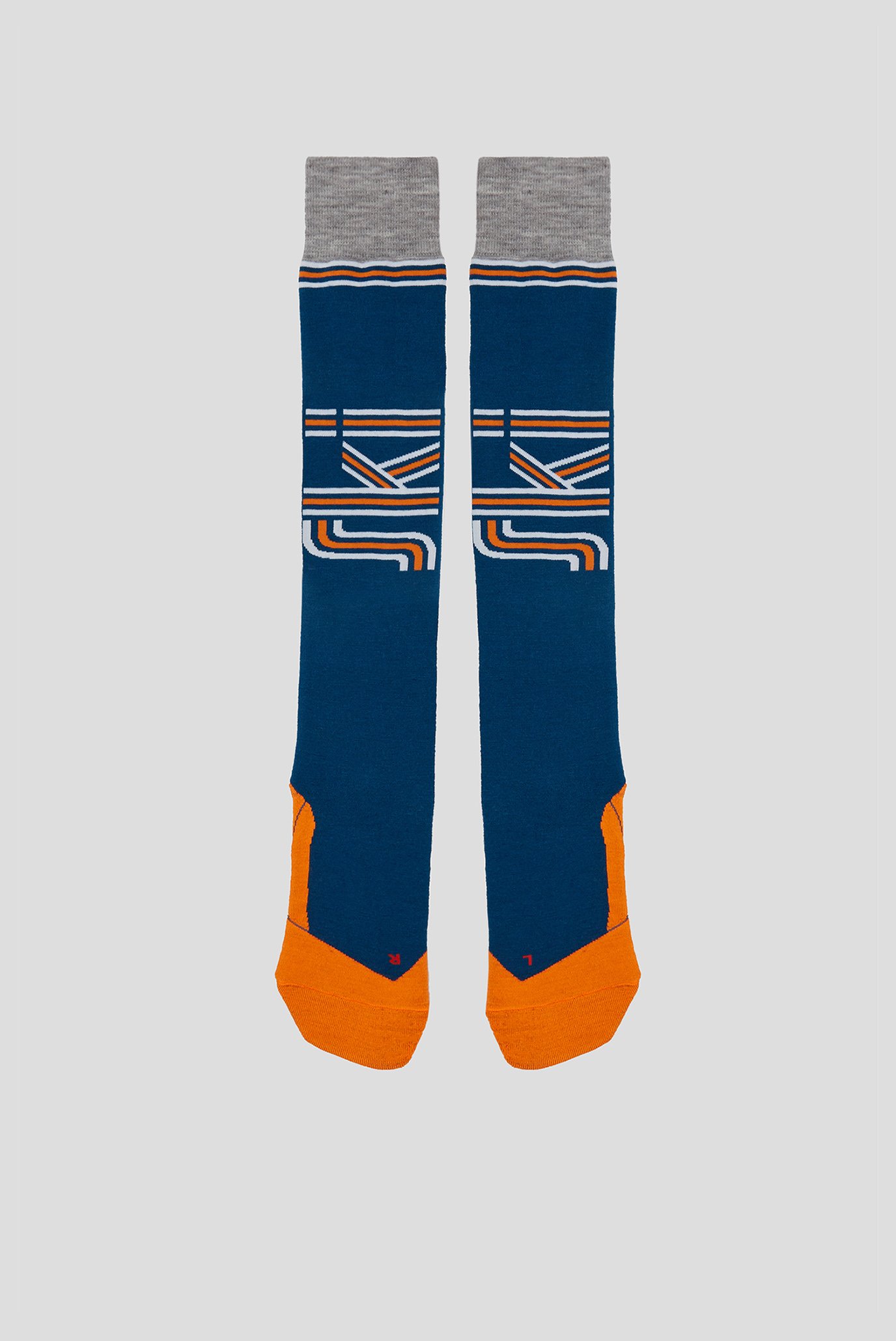 Мужские синие лыжные носки 1