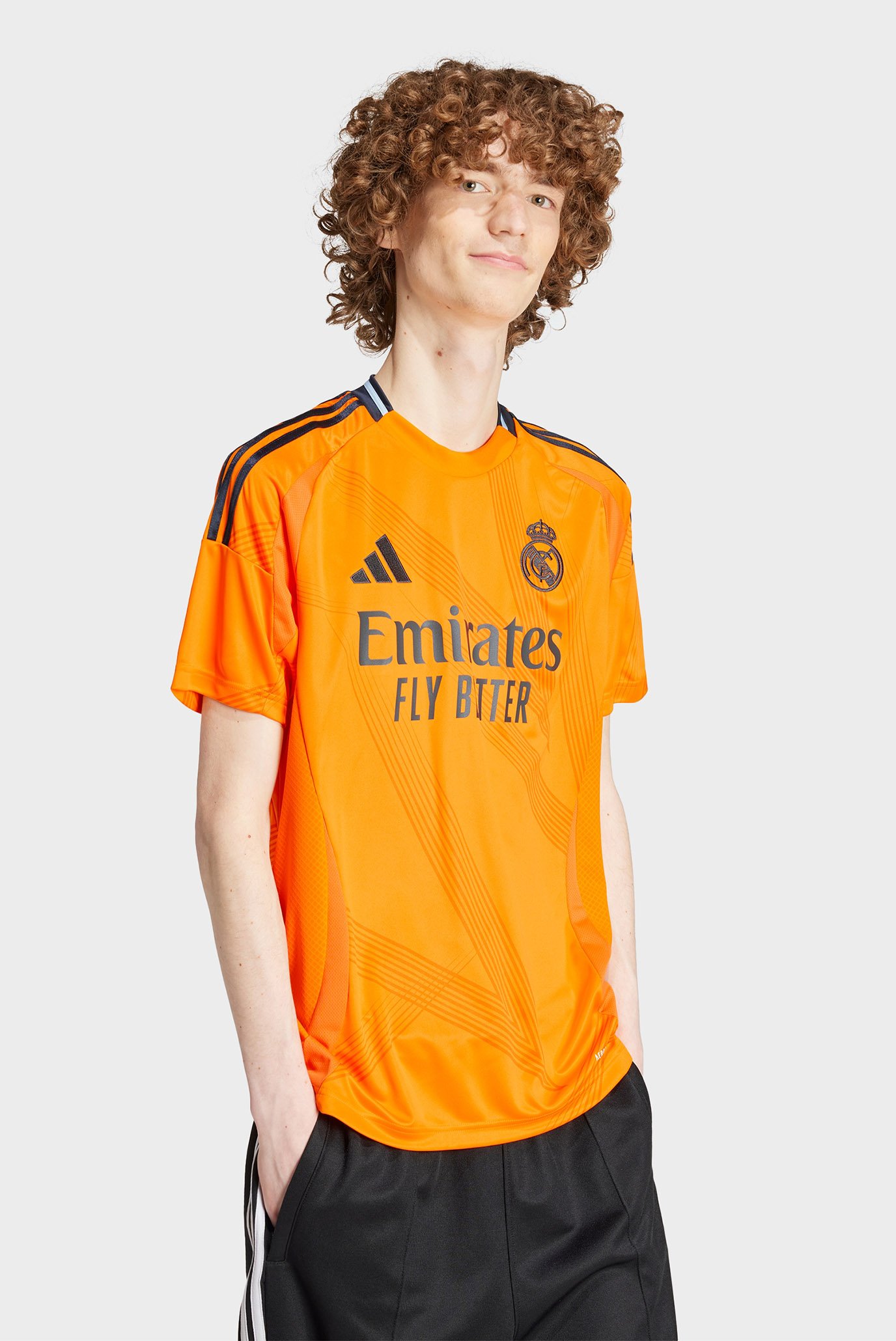 Мужская оранжевая футболка Real Madrid 24/25 Away 1