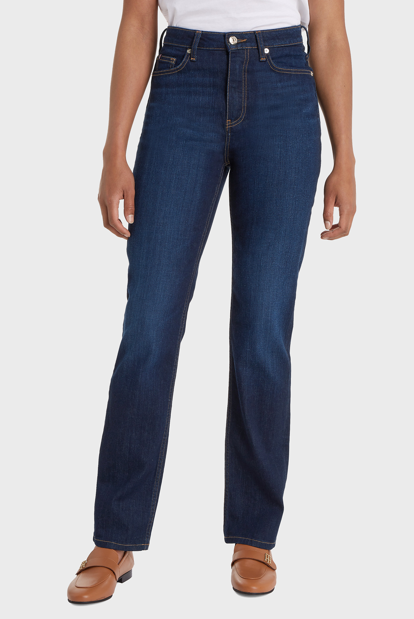 Женские синие джинсы NEW CLASSIC STRAIGHT HW IZZU Синий 26-32 Tommy Hilfiger WW0WW37146 Женские синие джинсы NEW CLASSIC STRAIGHT HW IZZU Синий 26-32 Tommy Hilfiger WW0WW37146