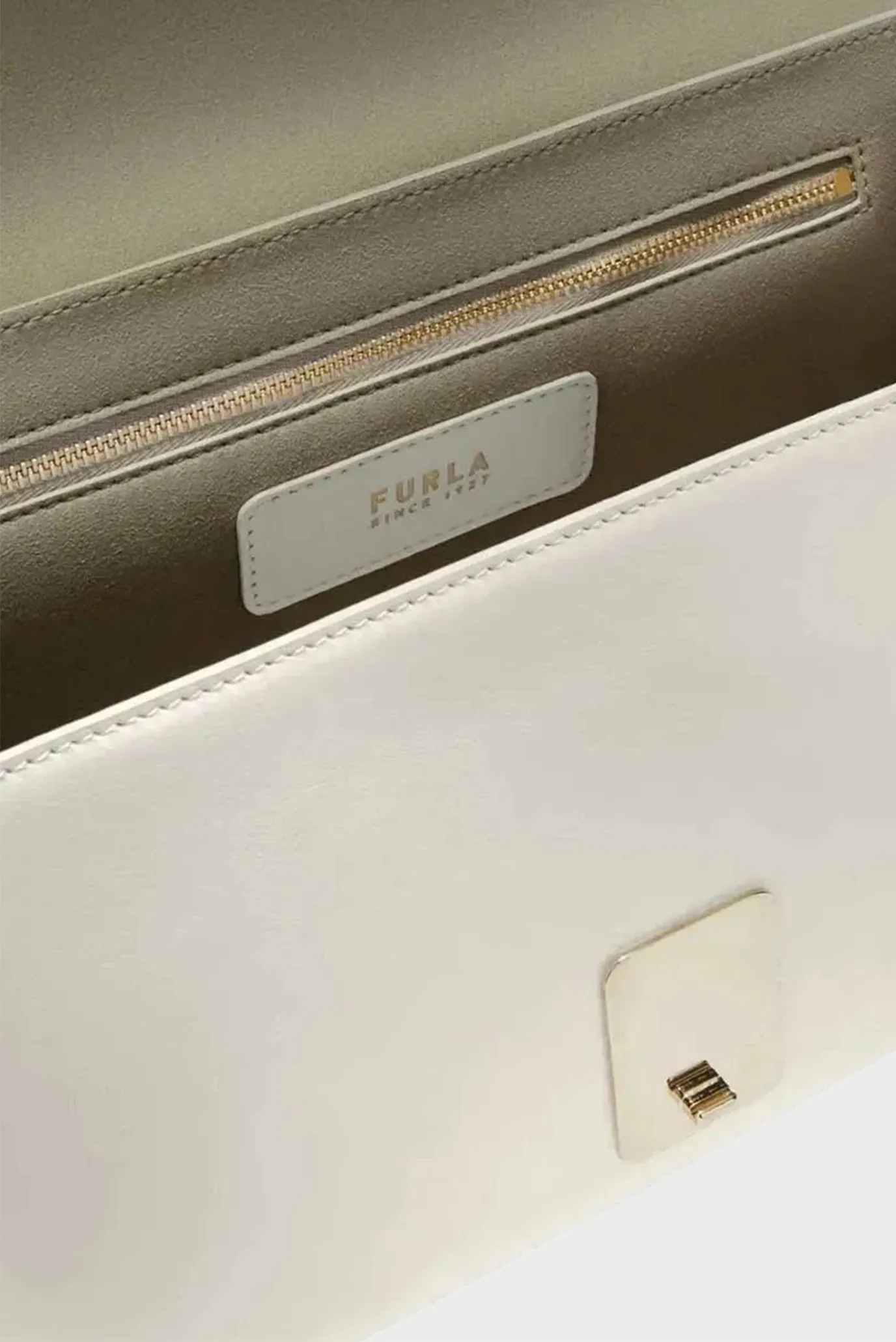 Женская белая кожаная сумка 4