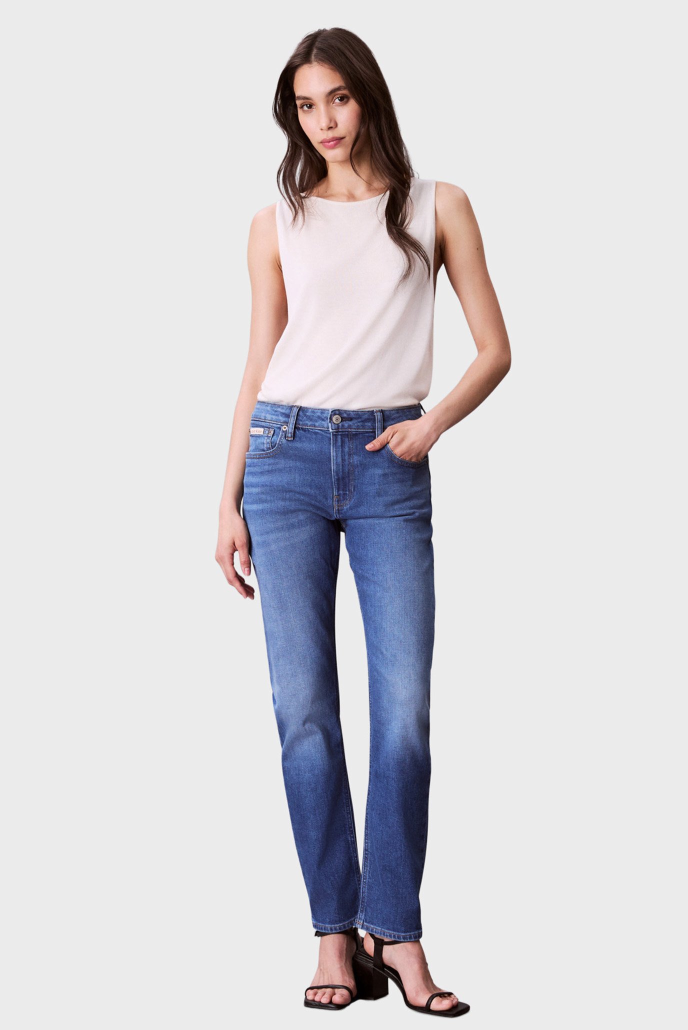Женские синие джинсы MID RISE SLIM Синий 29 Calvin Klein Jeans LV047C779G Женские синие джинсы MID RISE SLIM Синий 29 Calvin Klein Jeans LV047C779G