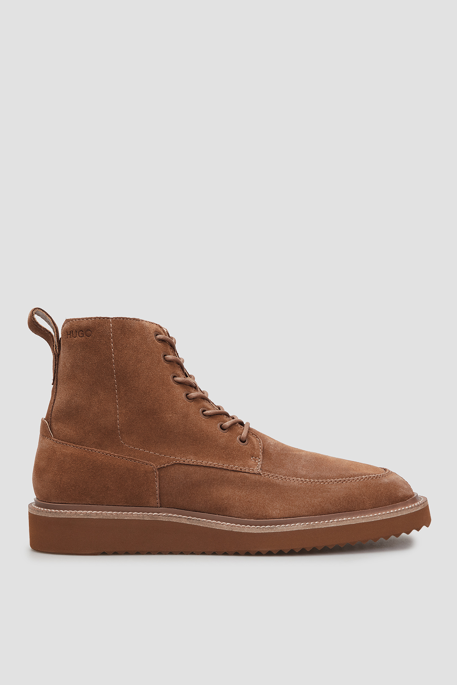 Мужские коричневые замшевые ботинки 1