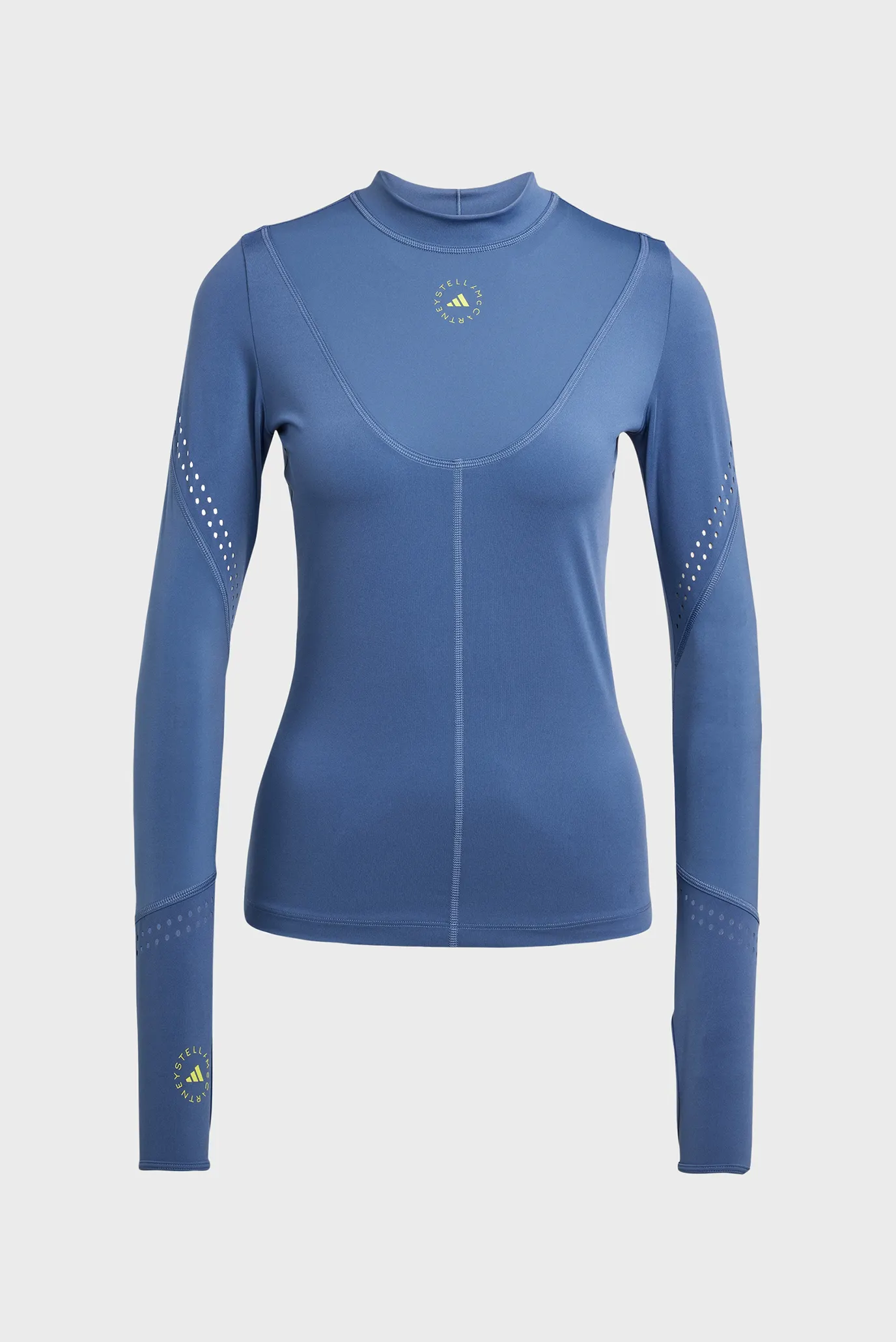 Жіночий синій лонгслів adidas by Stella McCartney TruePurpose 6