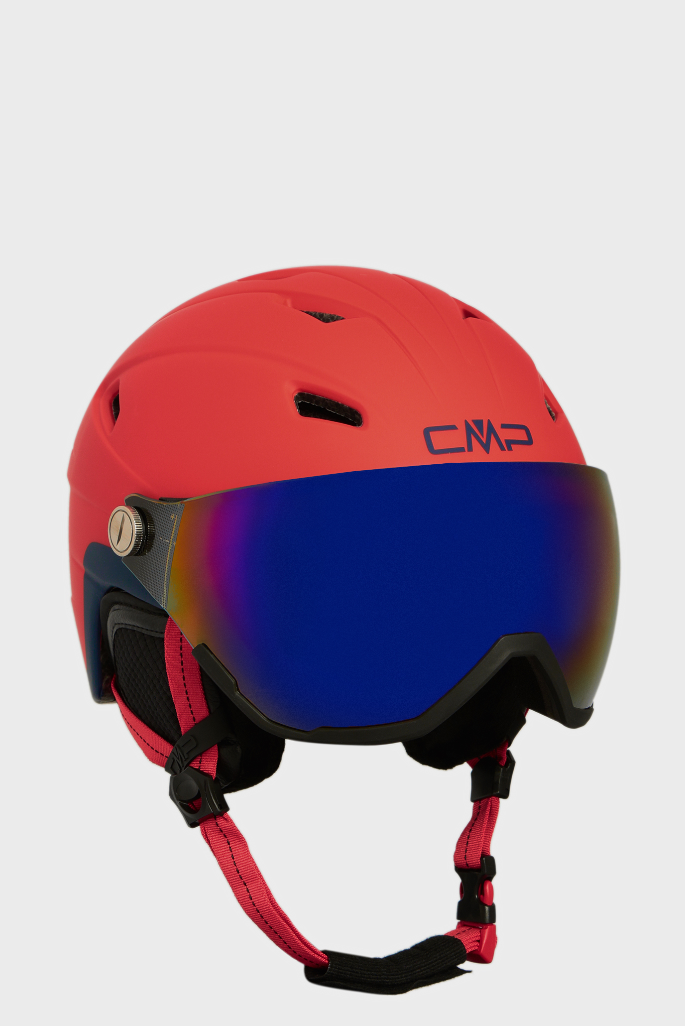 Оранжевый горнолыжный шлем WA-2 SKI HELMET WITH VISOR 1