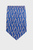 Мужской синий галстук с узором