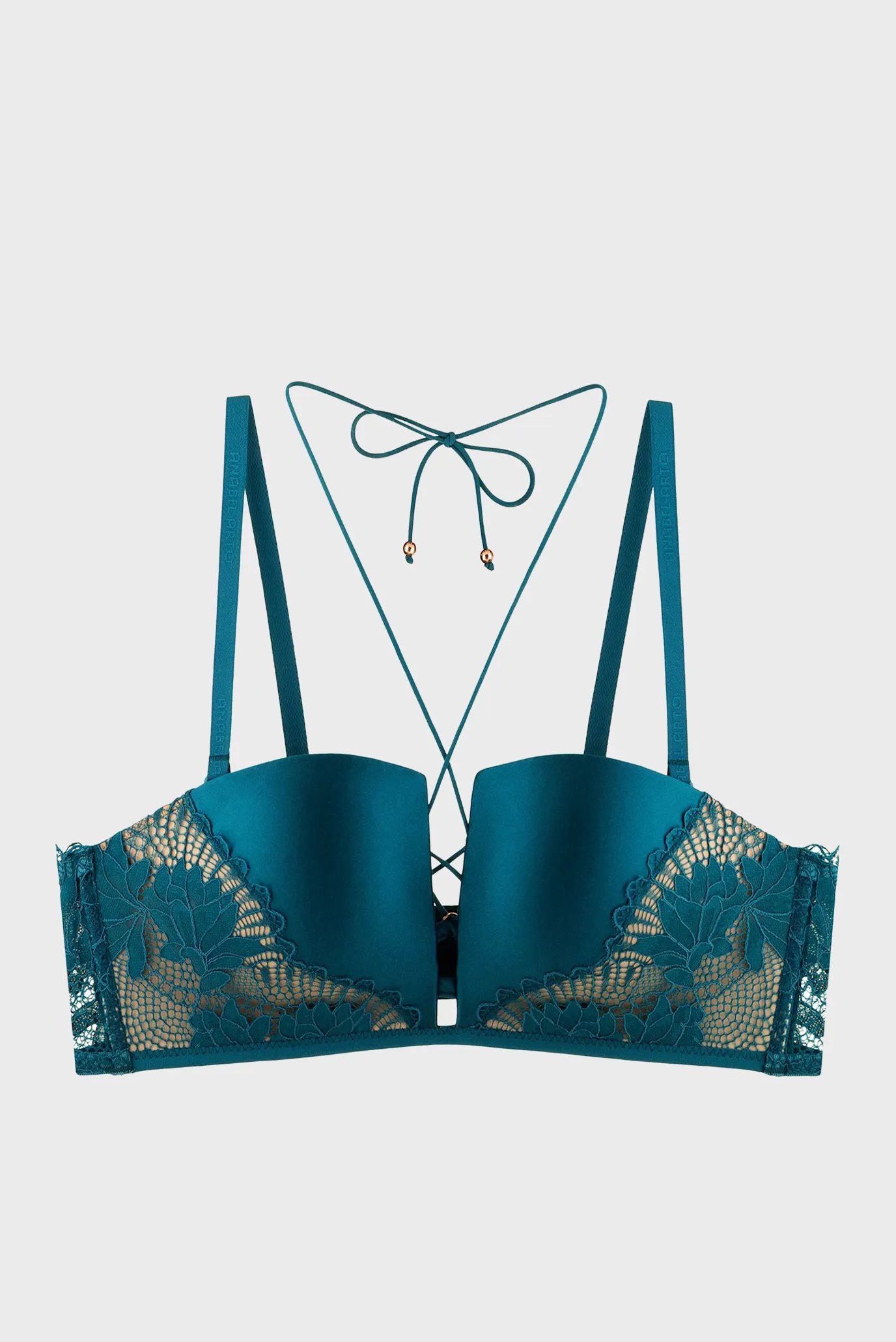 Женский бирюзовый бюстгальтер 4