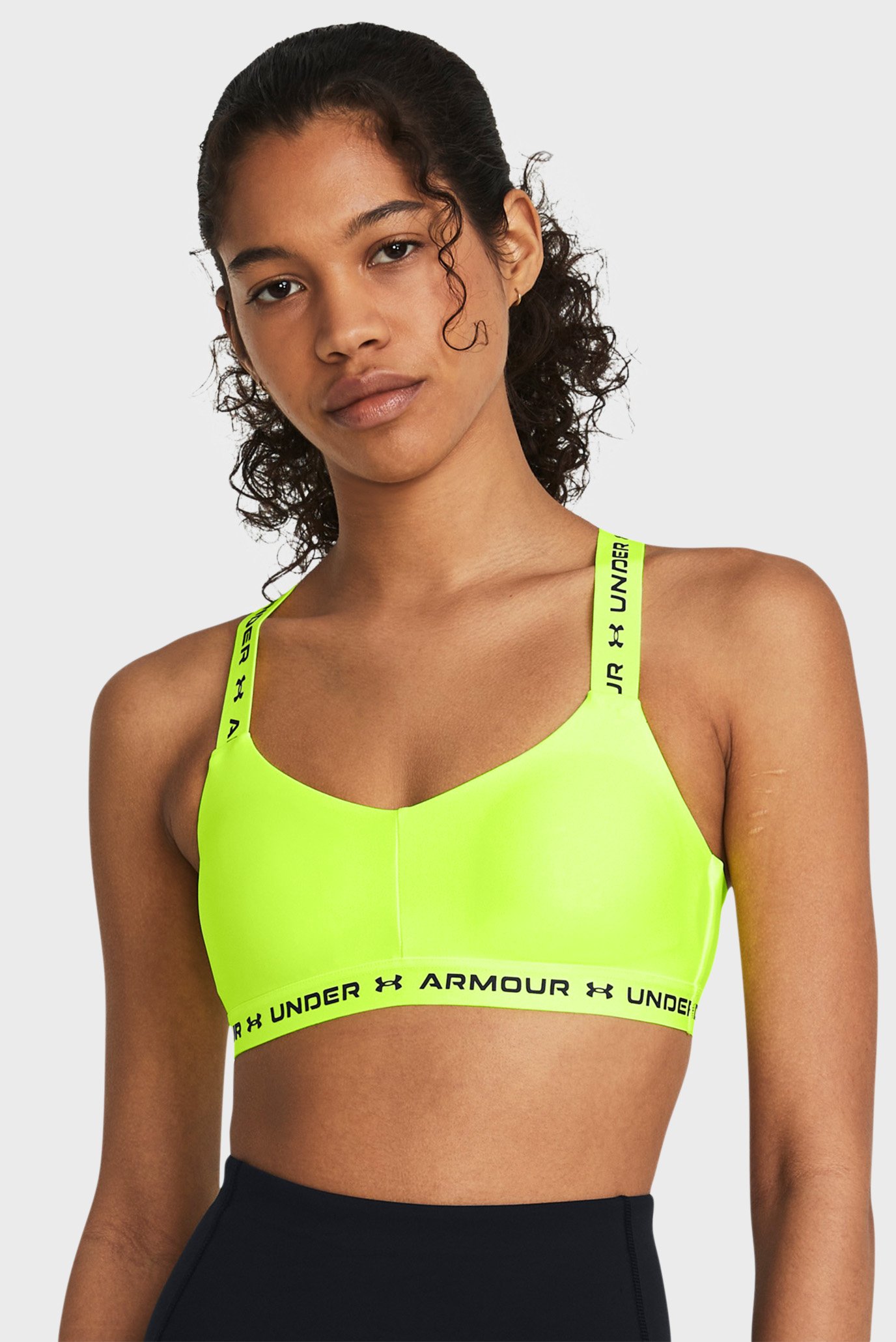 Женский желтый спортивный топ Crossback Low Желтый L Under Armour 1361033-732 Женский желтый спортивный топ Crossback Low Желтый L Under Armour 1361033-732
