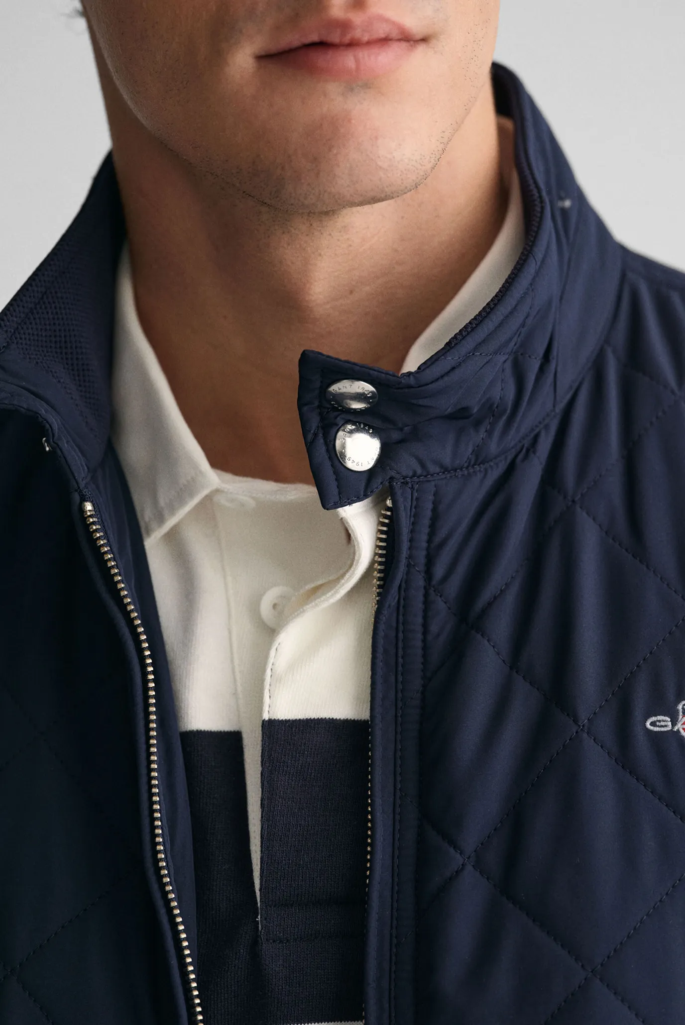 Мужской темно-синий жилет QUILTED WINDCHEATER VEST 2