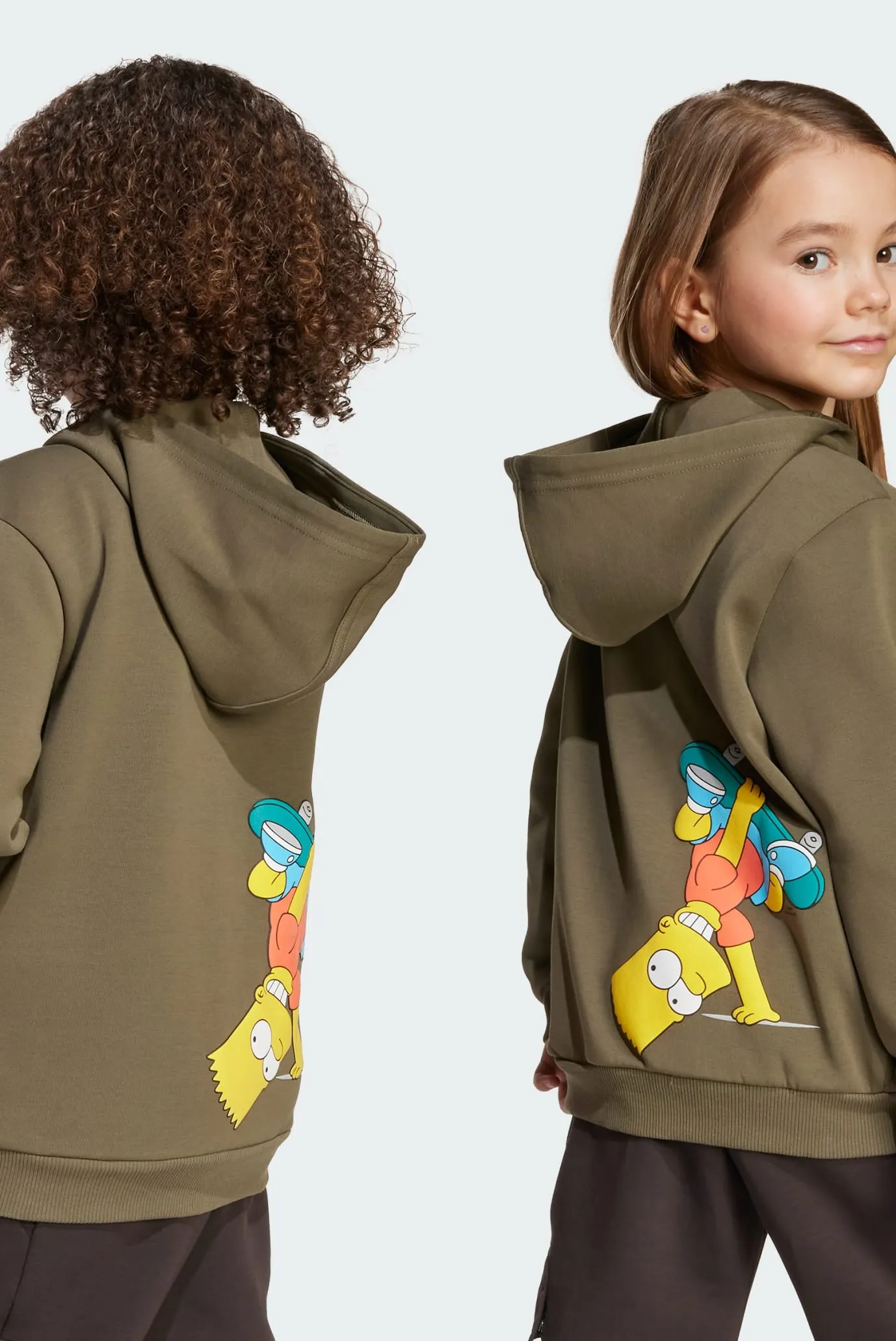 Детское оливковое худи The Simpsons Kids 4