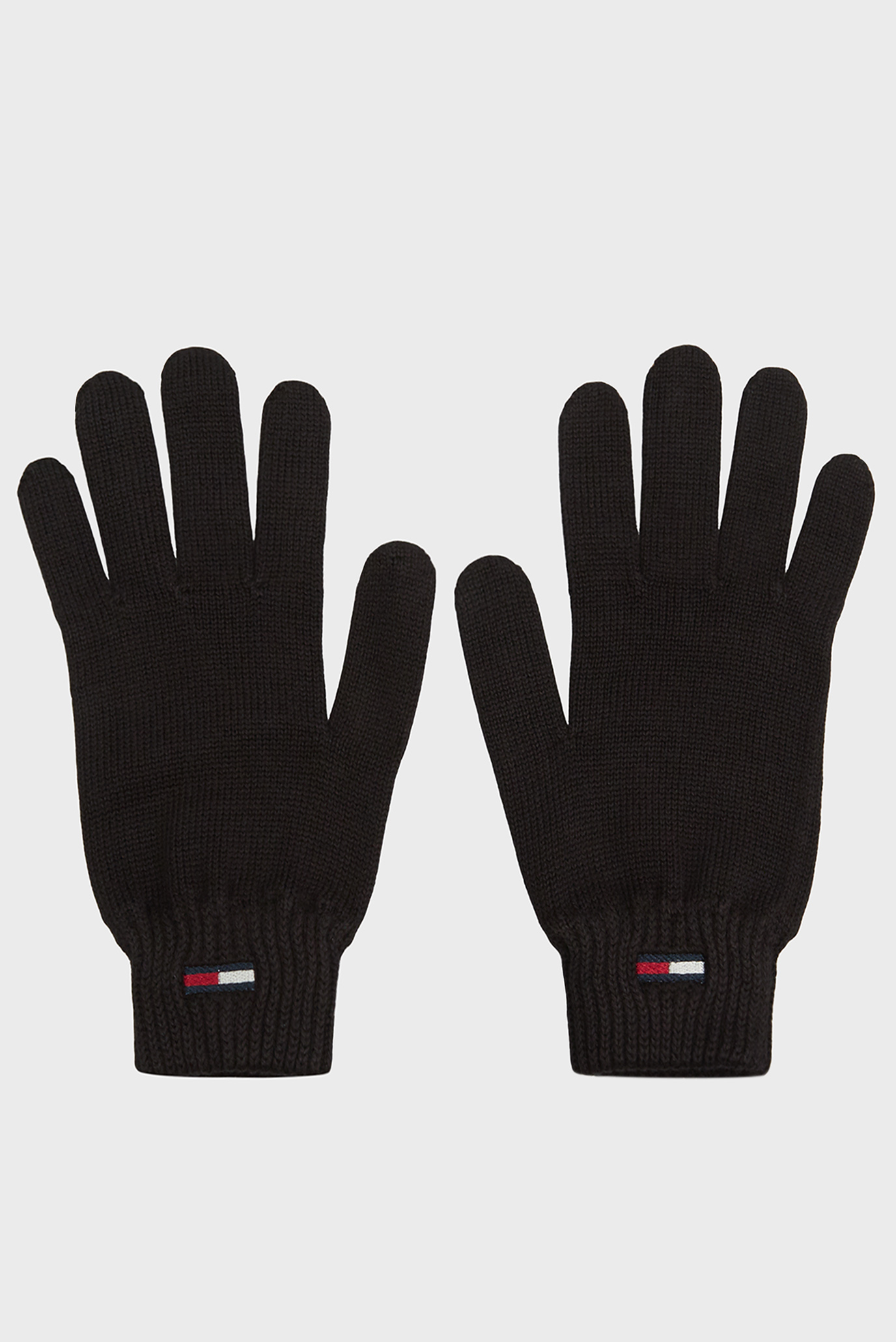 Женские черные перчатки TJW ELONGATED FLAG GLOVES 1