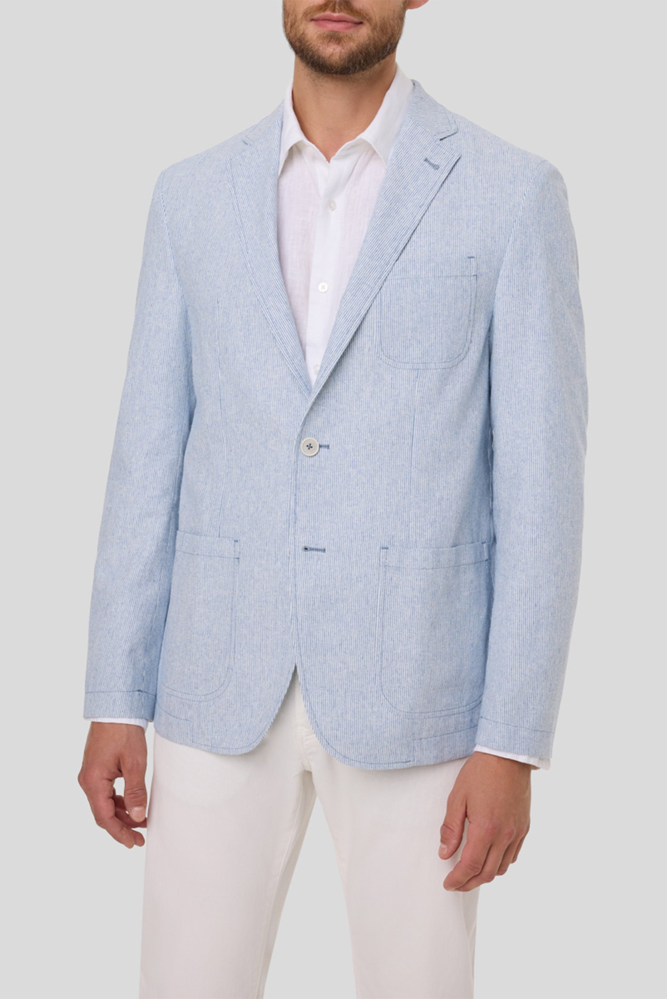 Мужской голубой льняной блейзер Голубой 56 Pierre Cardin PC.-C4 42404.7020-90 Мужской голубой льняной блейзер Голубой 56 Pierre Cardin PC.-C4 42404.7020-90