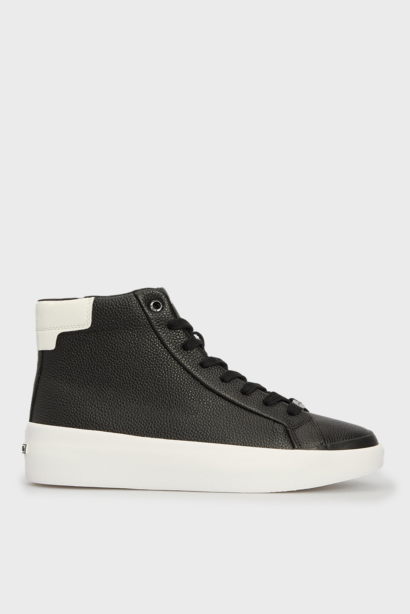 Женские черные кожаные хайтопы VULC HIGH TOP LTH 1