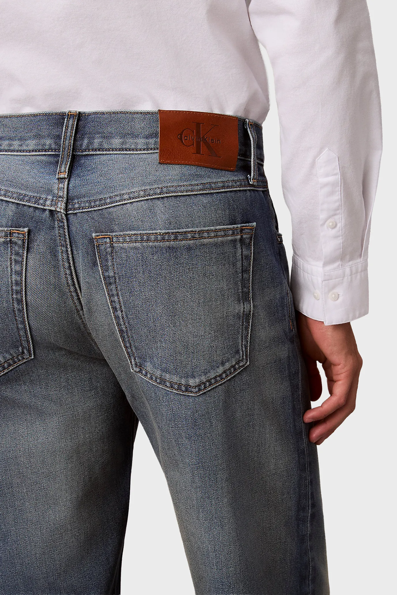 Мужские синие джинсы SCALLOP 5