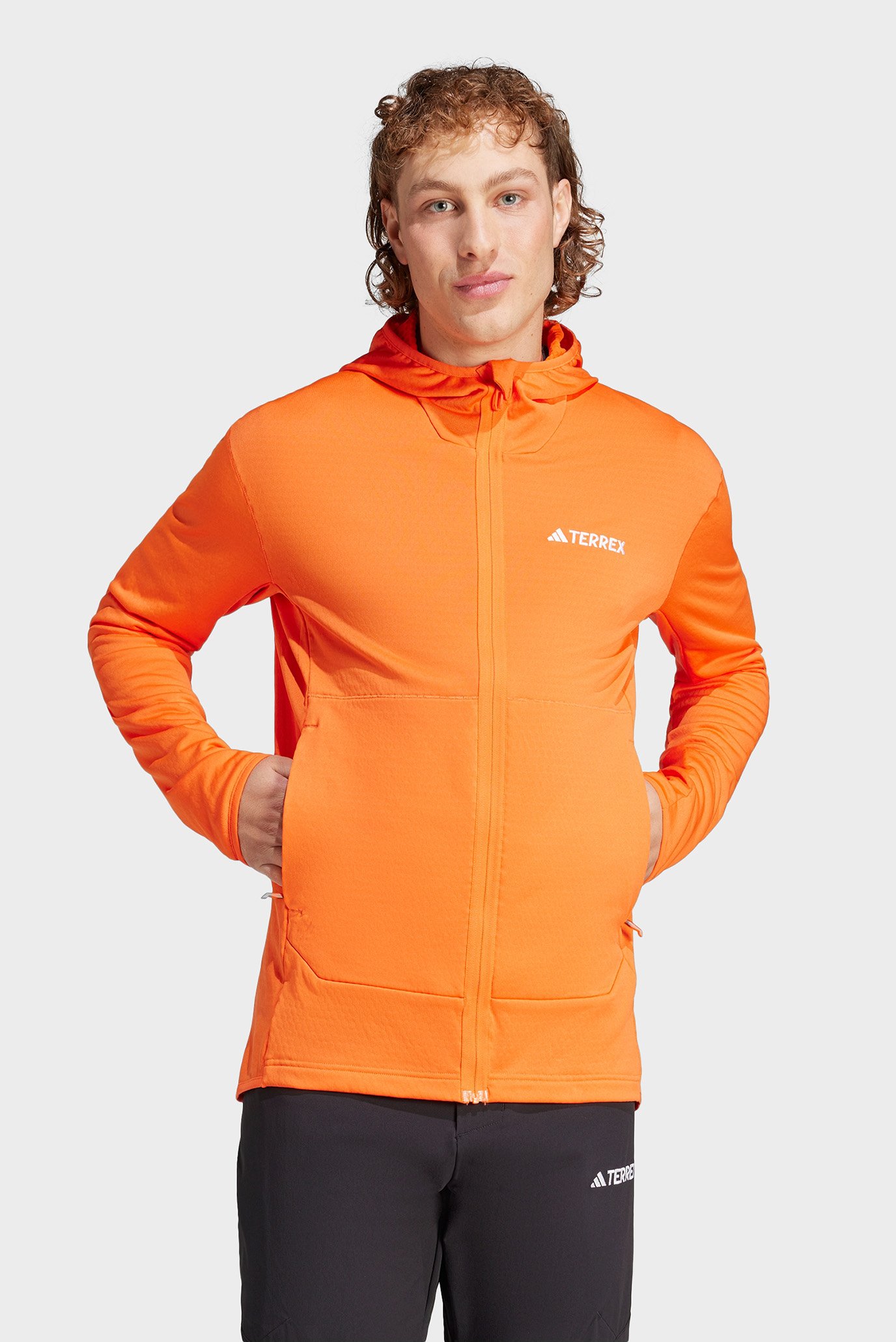 Мужское оранжевое худи TERREX XPERIOR LIGHT FLEECE 1