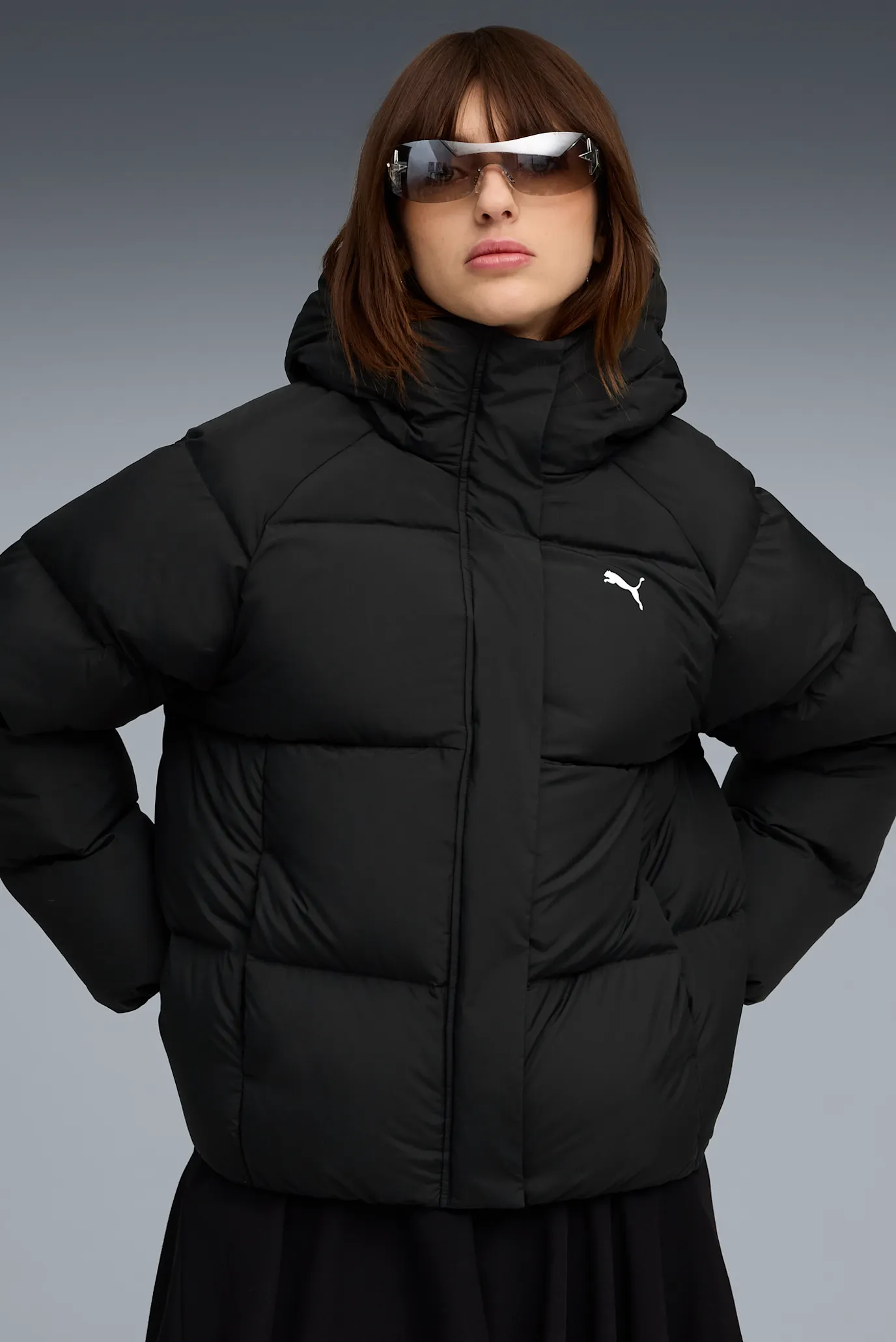 Жіночий чорний пуховик Hooded Down Puffer Jacket Women PUMA 688392