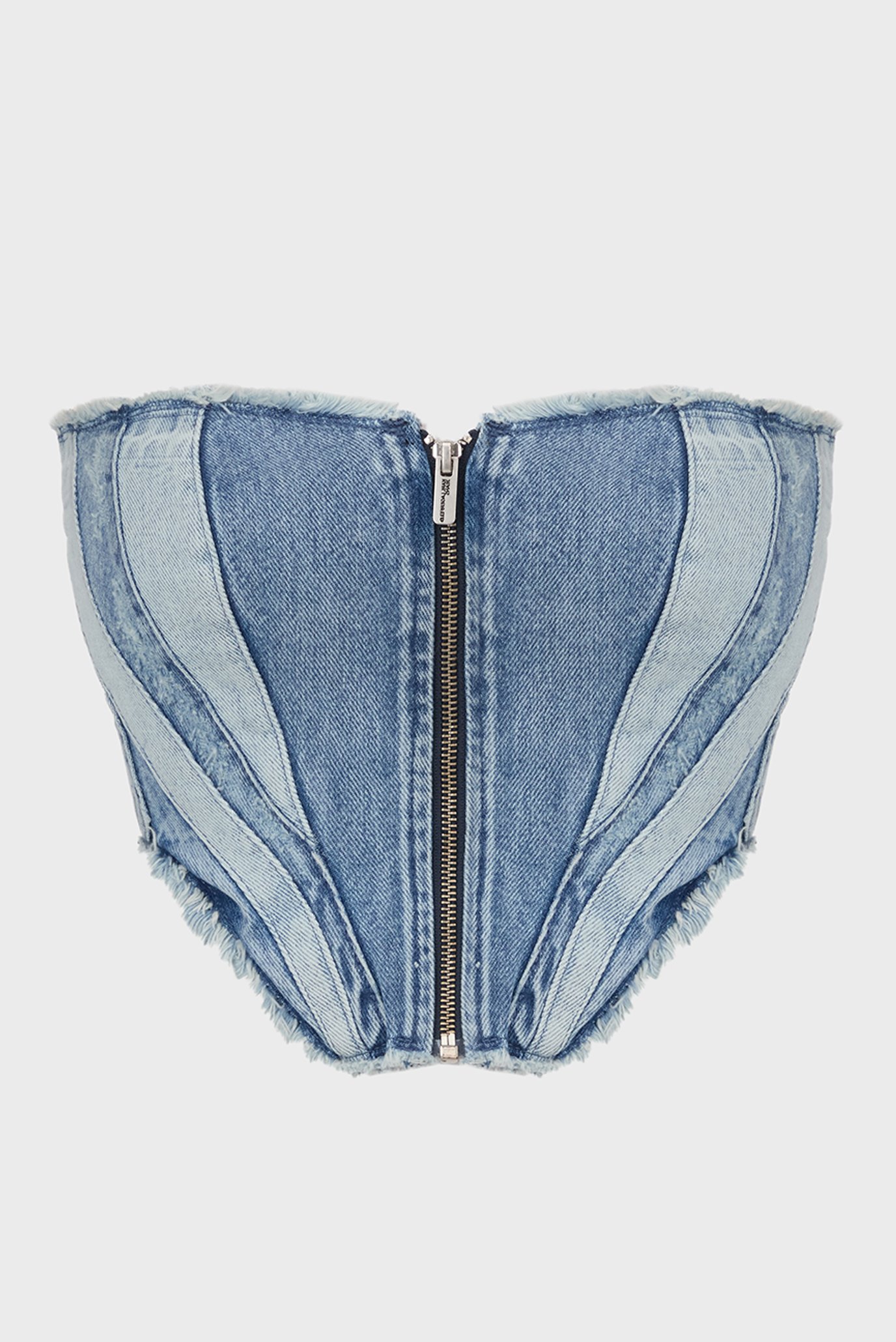 Женский синий джинсовый топ KLJ X ATELIER DENIM BUSTIER 1