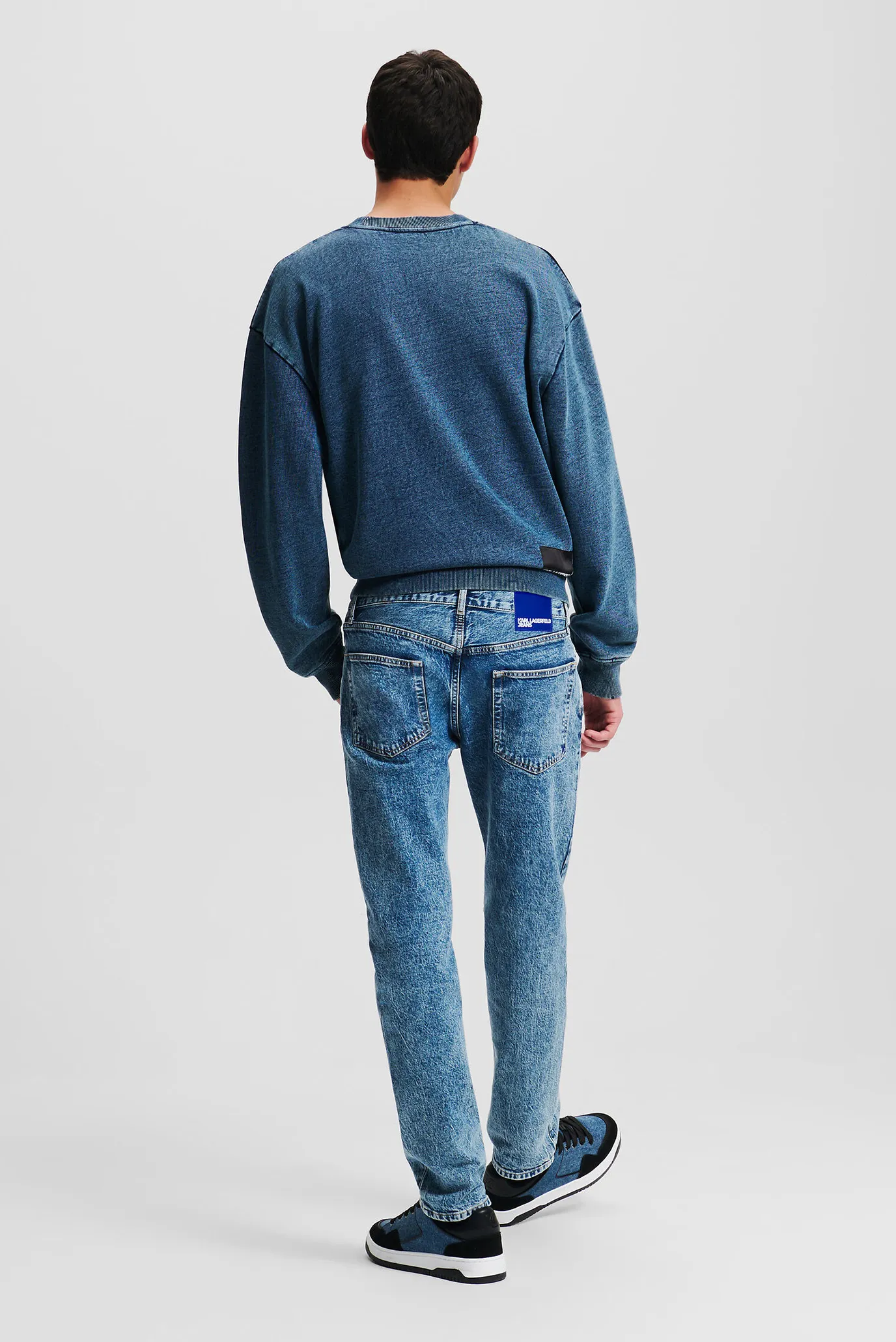 Мужские голубые джинсы tapered denim 2