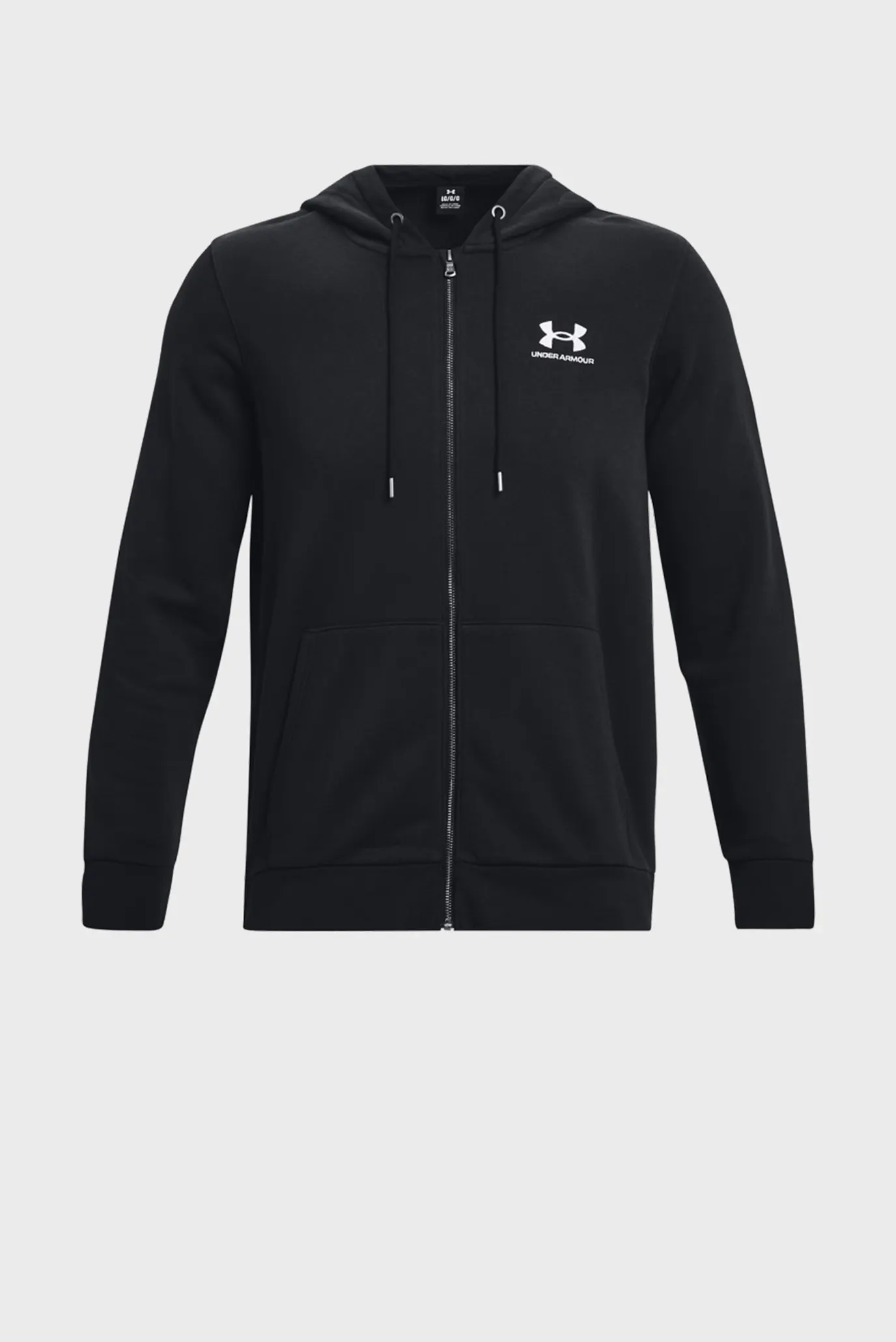 Чоловіче чорне худі UA Essential Fleece FZ 5