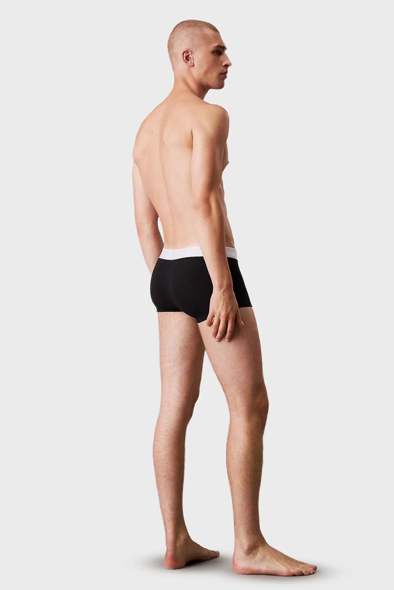 Мужские черные боксеры (3 шт) LOW RISE TRUNK 4