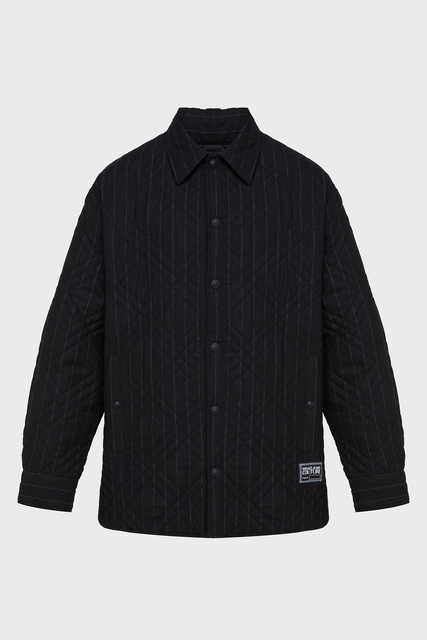 Мужская черная рубашка-пальто 1