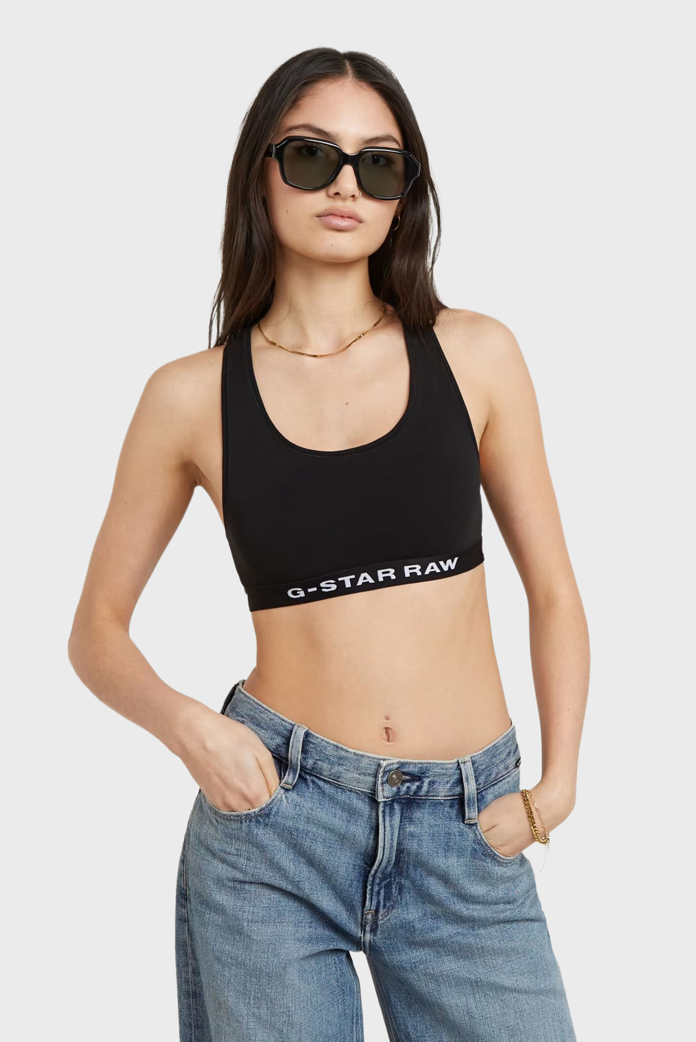 Женский черный топ Bralette Черный S G-Star RAW D23776,D516 Женский черный топ Bralette Черный S G-Star RAW D23776,D516