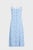 Жіночий блакитний сарафан з візерунком LONG CHIFFON BUTTON DOWN