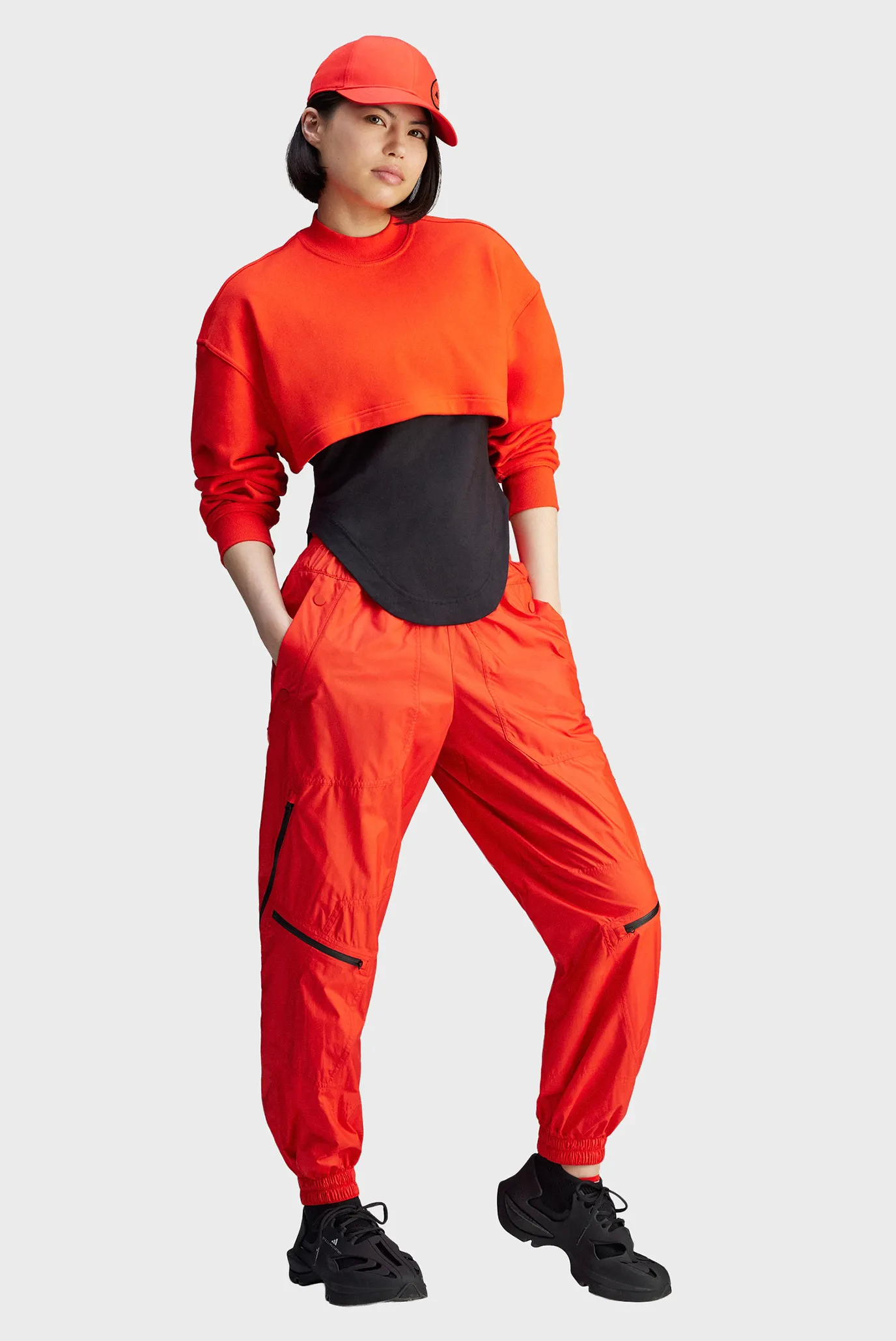 Жіночий червоний світшот adidas by Stella McCartney TrueCasuals 2