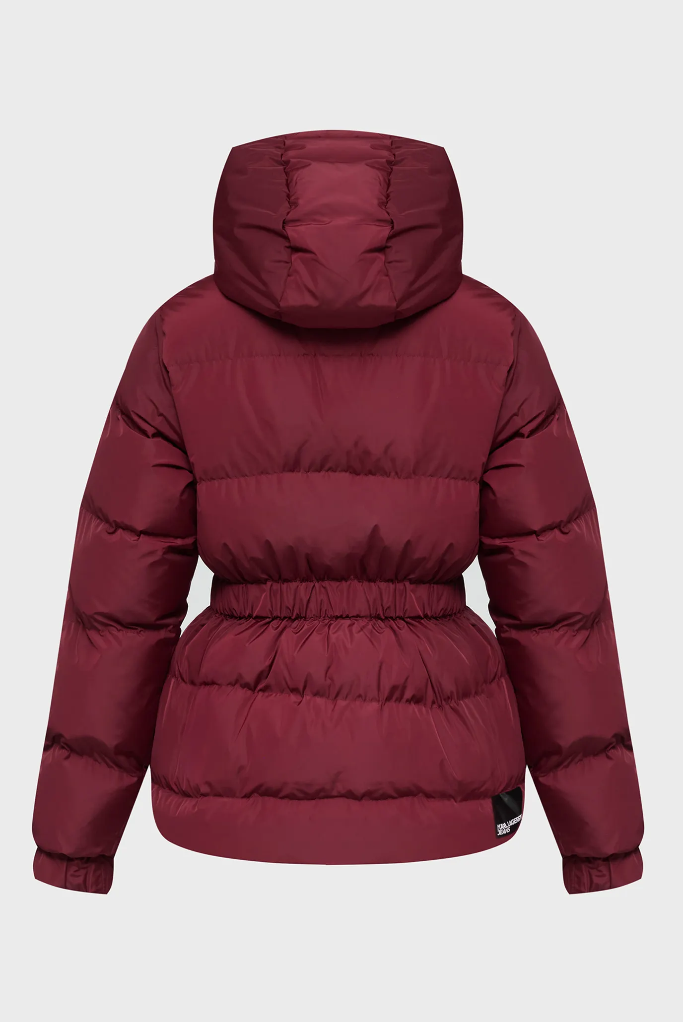 Жіноча бордова куртка belted 2