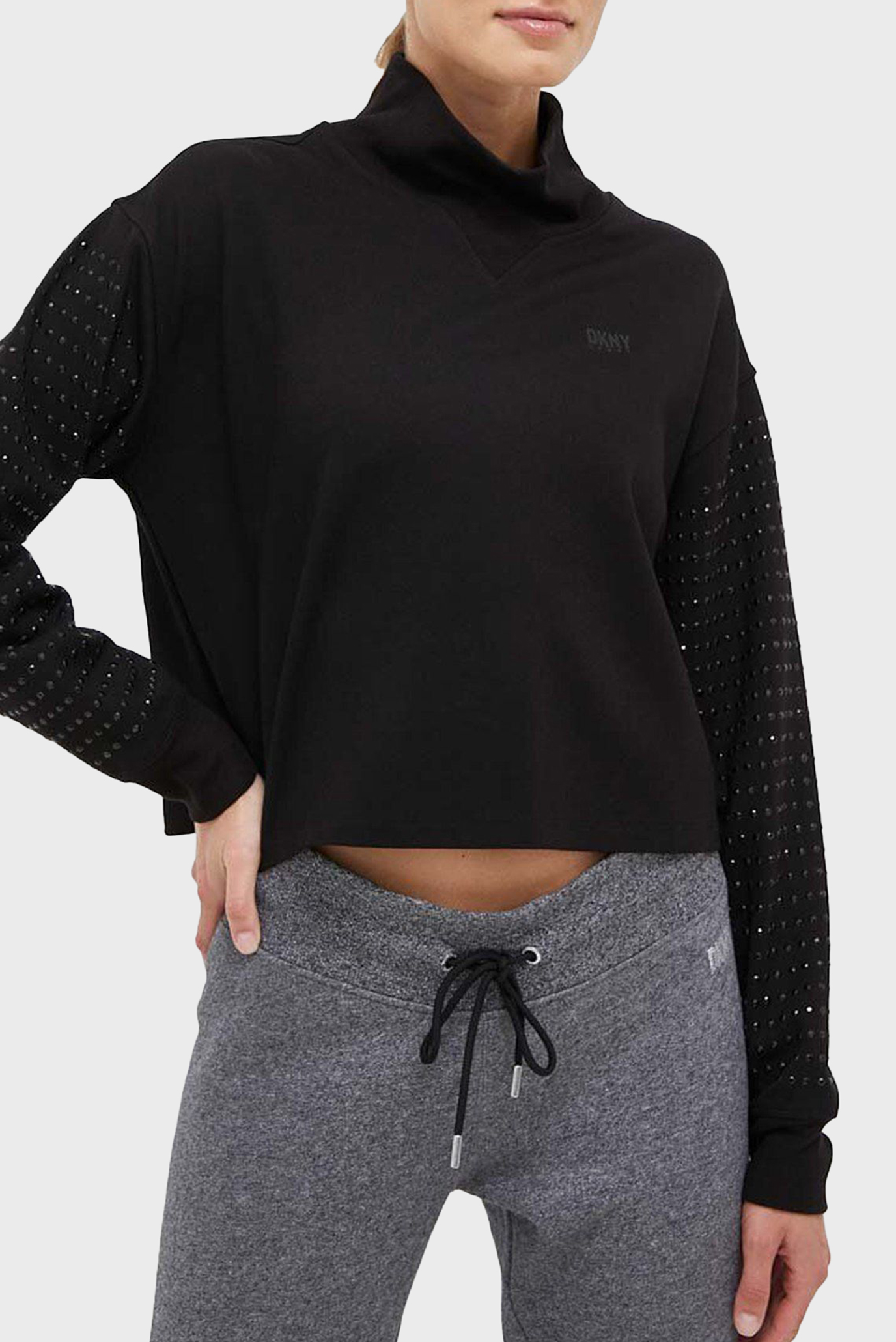 Женский черный свитшот Черный L DKNY DP3T9377_BLK Женский черный свитшот Черный L DKNY DP3T9377_BLK