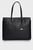 Женская черная сумка с узором CK MUST SHOPPER MD_EPI MONO