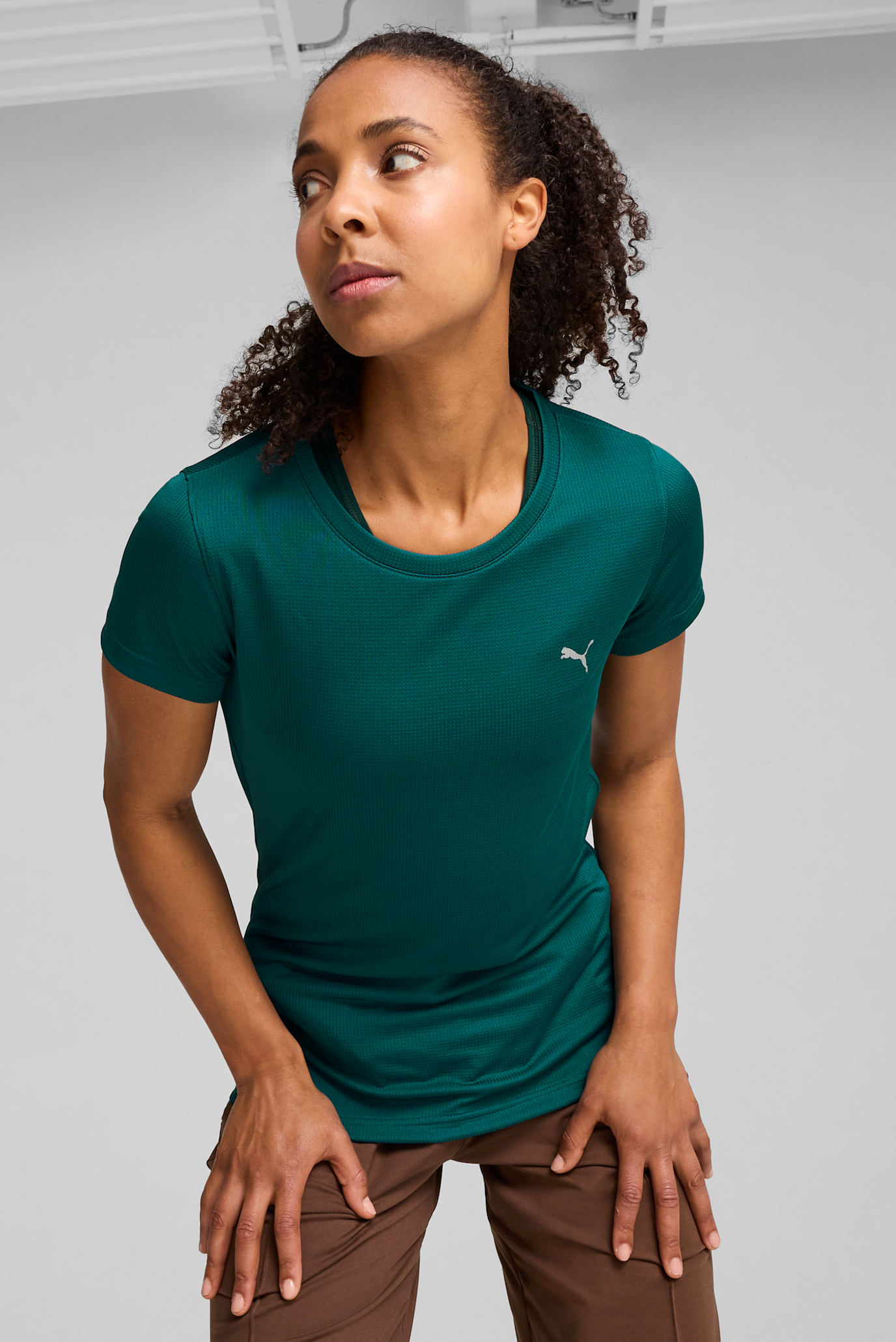 Жіноча зелена футболка Performance Women’s Training Tee 1