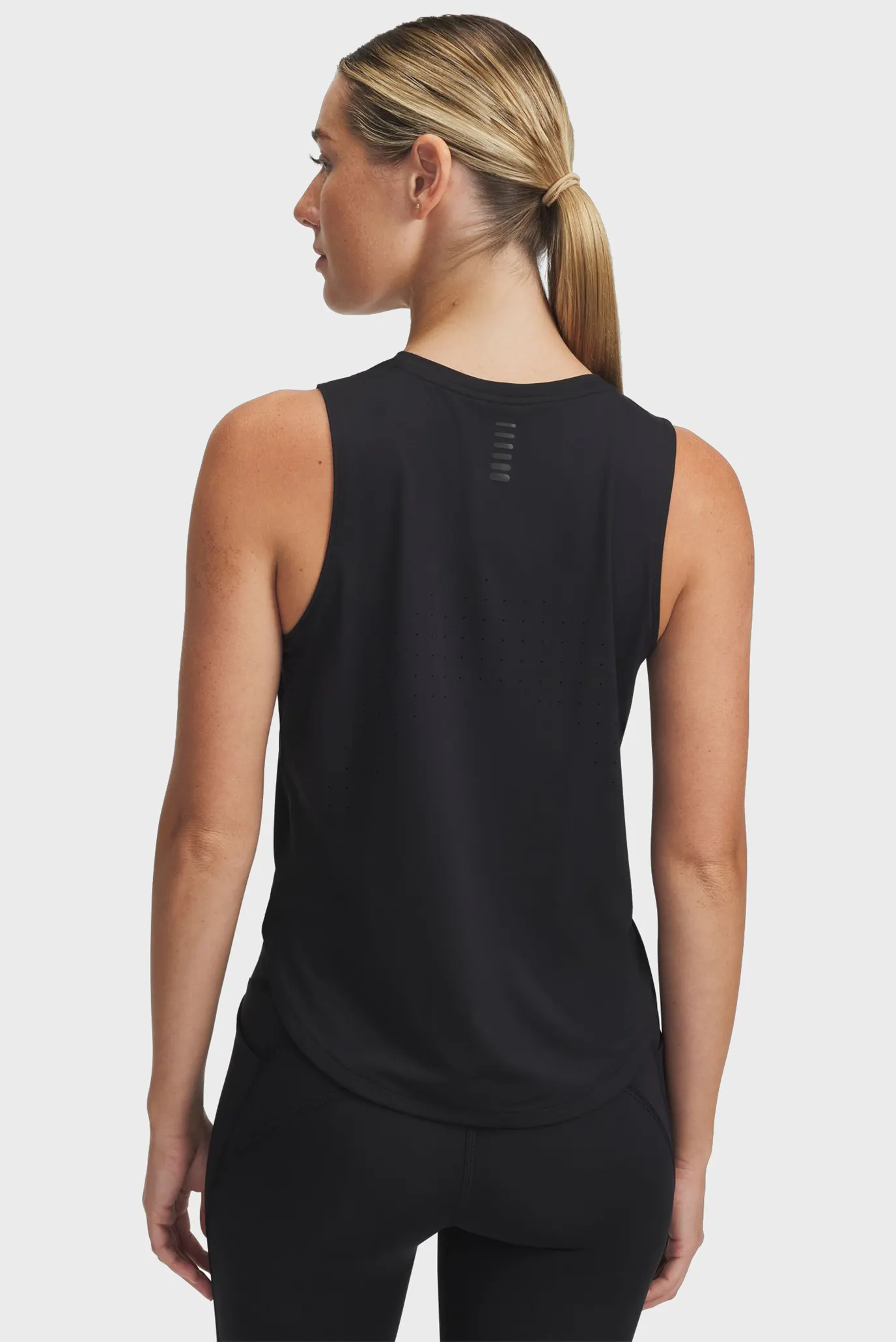 Жіноча чорна майка UA Launch Elite Tank 2