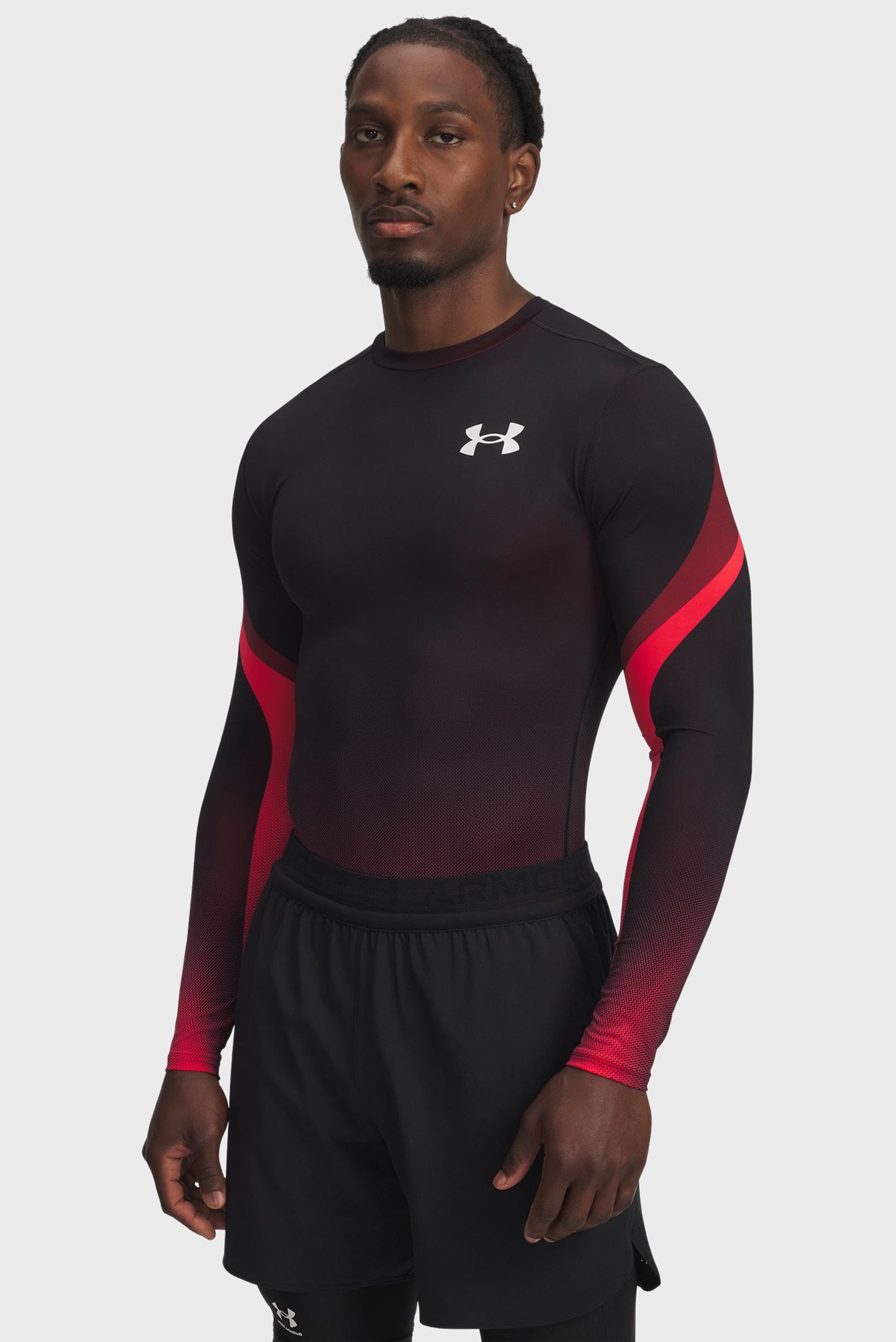 Мужской черный лонгслив UA Heatgear Sub Crew LS Черный XL Under Armour 6007631-600 Мужской черный лонгслив UA Heatgear Sub Crew LS Черный XL Under Armour 6007631-600