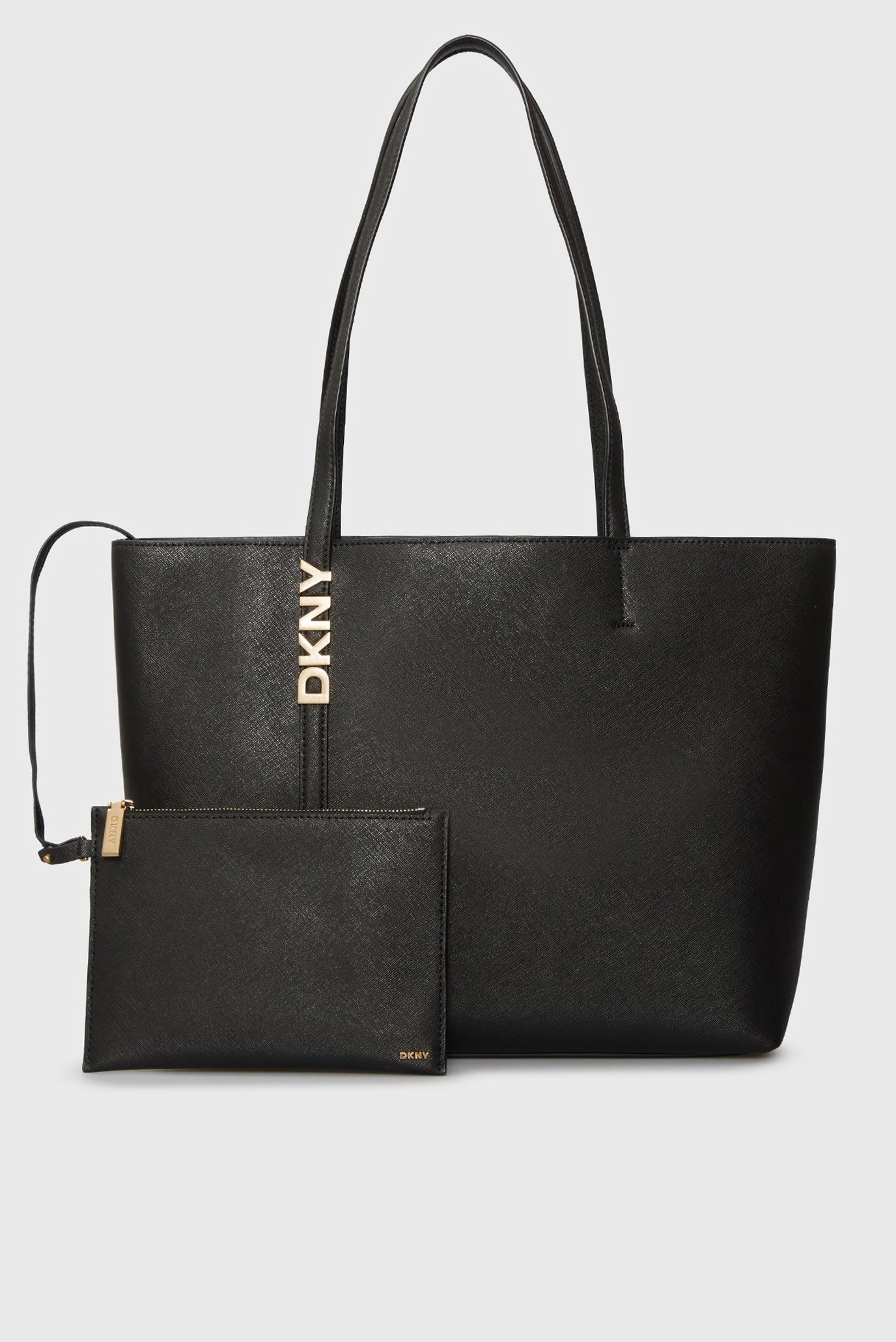 Женская черная кожаная сумка AVRIL TOTE Черный ONESIZE DKNY R52AKG54 Женская черная кожаная сумка AVRIL TOTE Черный ONESIZE DKNY R52AKG54
