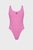 Жіночий рожевий купальник OPEN BACK ONE PIECE