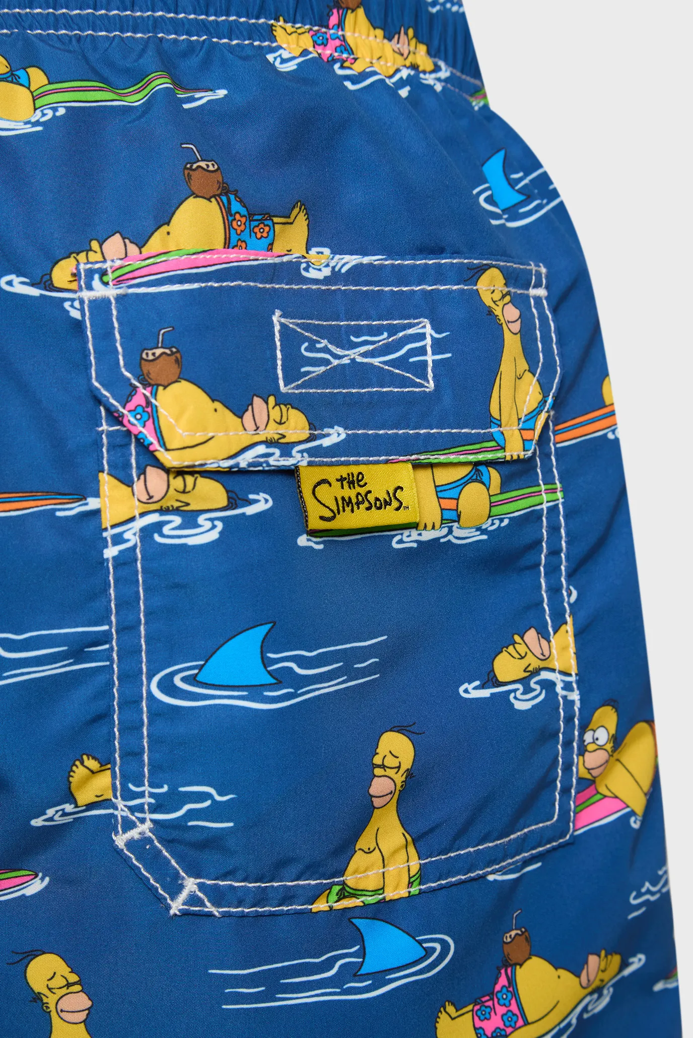 Чоловічі сині плавальні шорти з візерунком GUSTAVIA 3