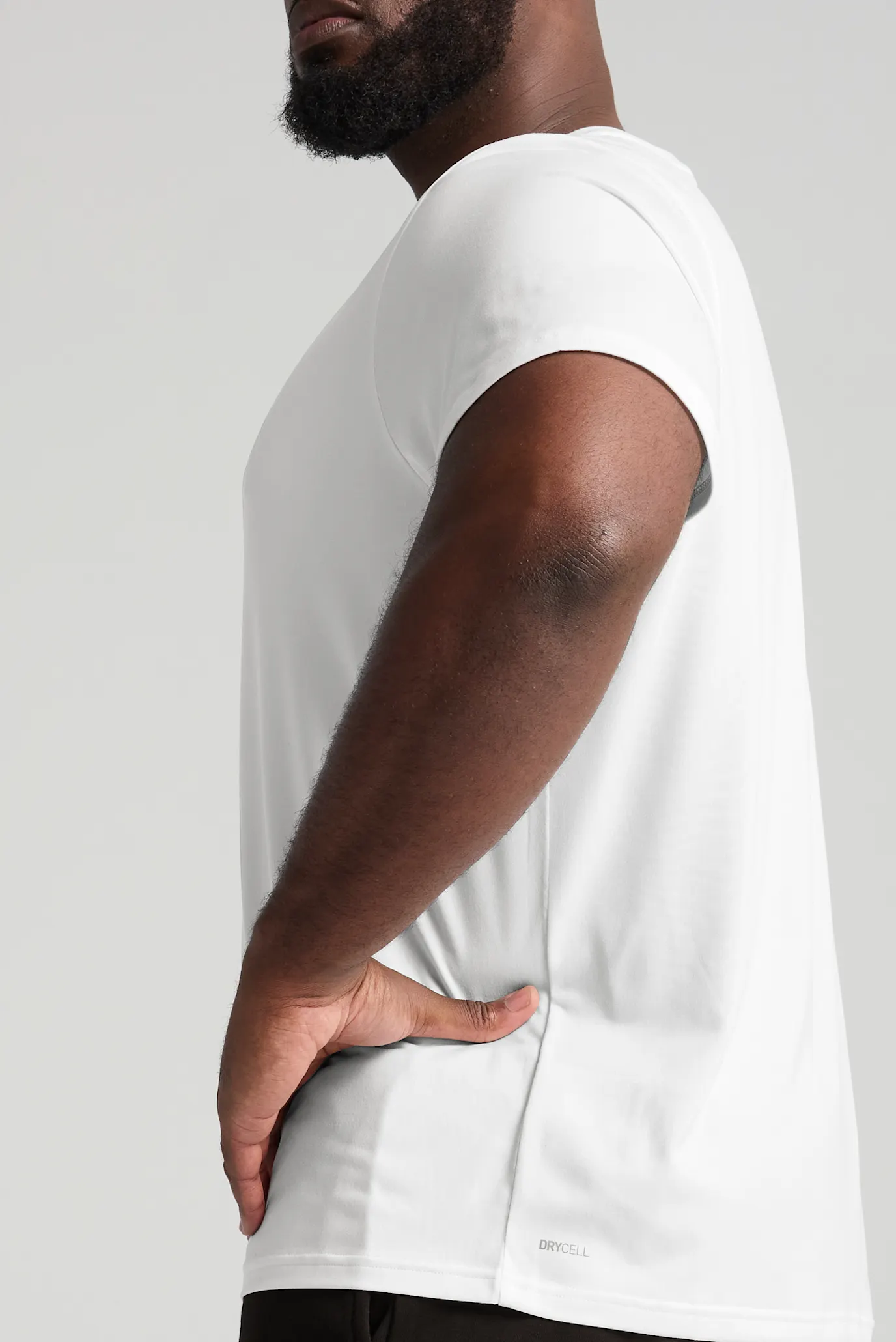 Мужская белая футболка TAD ESSENTIALS Solid Cat Tee Men 5