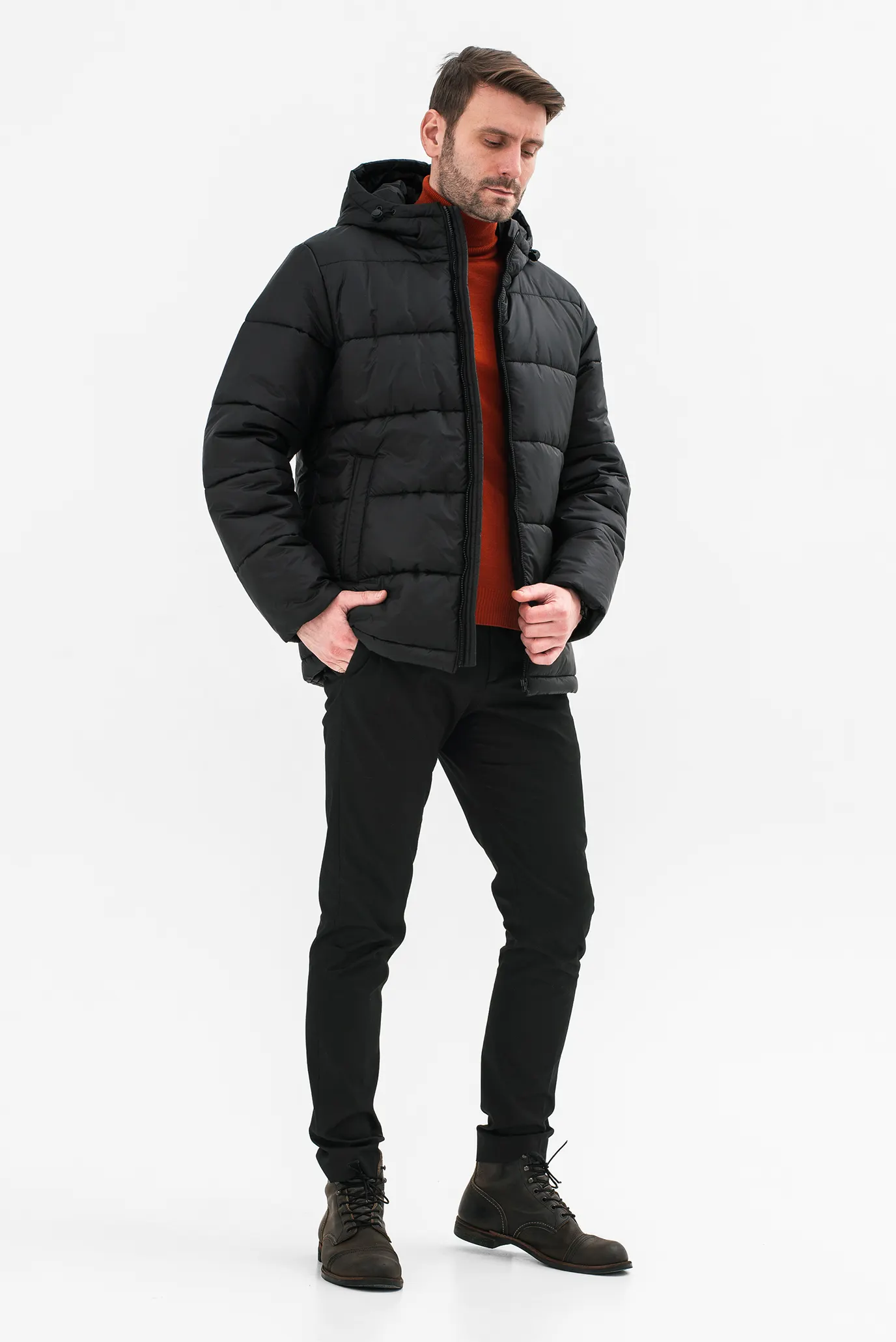 Мужская черная куртка 5