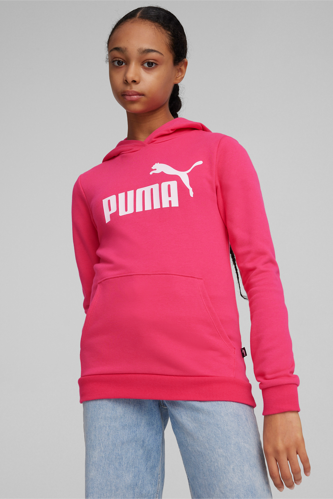 Дитяче рожеве худі  Essentials Logo Youth Hoodie 1