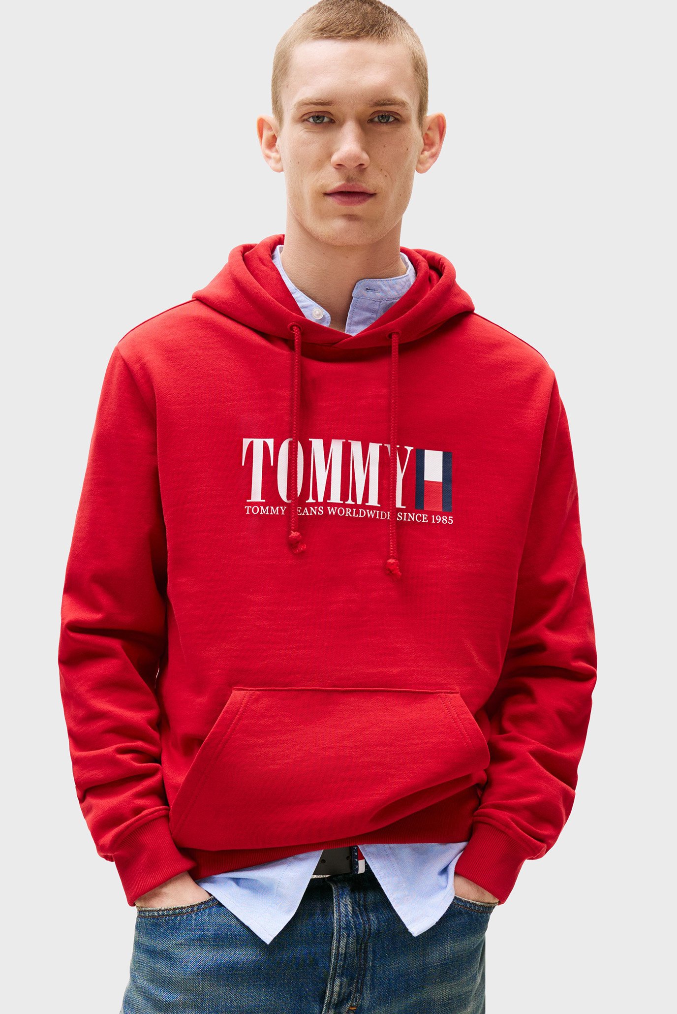 Мужское красное худи REG RWB DNA Красный L Tommy Jeans DM0DM22144 Мужское красное худи REG RWB DNA Красный L Tommy Jeans DM0DM22144