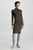 Женское коричневое шерстяное платье EXTRA FINE WOOL HIGH-NK