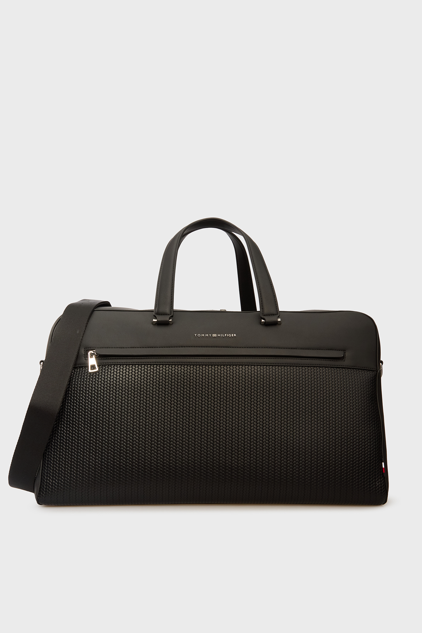 Мужская черная дорожная сумка WOVEN DUFFLE Черный ONESIZE Tommy Hilfiger AM0AM13663 Мужская черная дорожная сумка WOVEN DUFFLE Черный ONESIZE Tommy Hilfiger AM0AM13663