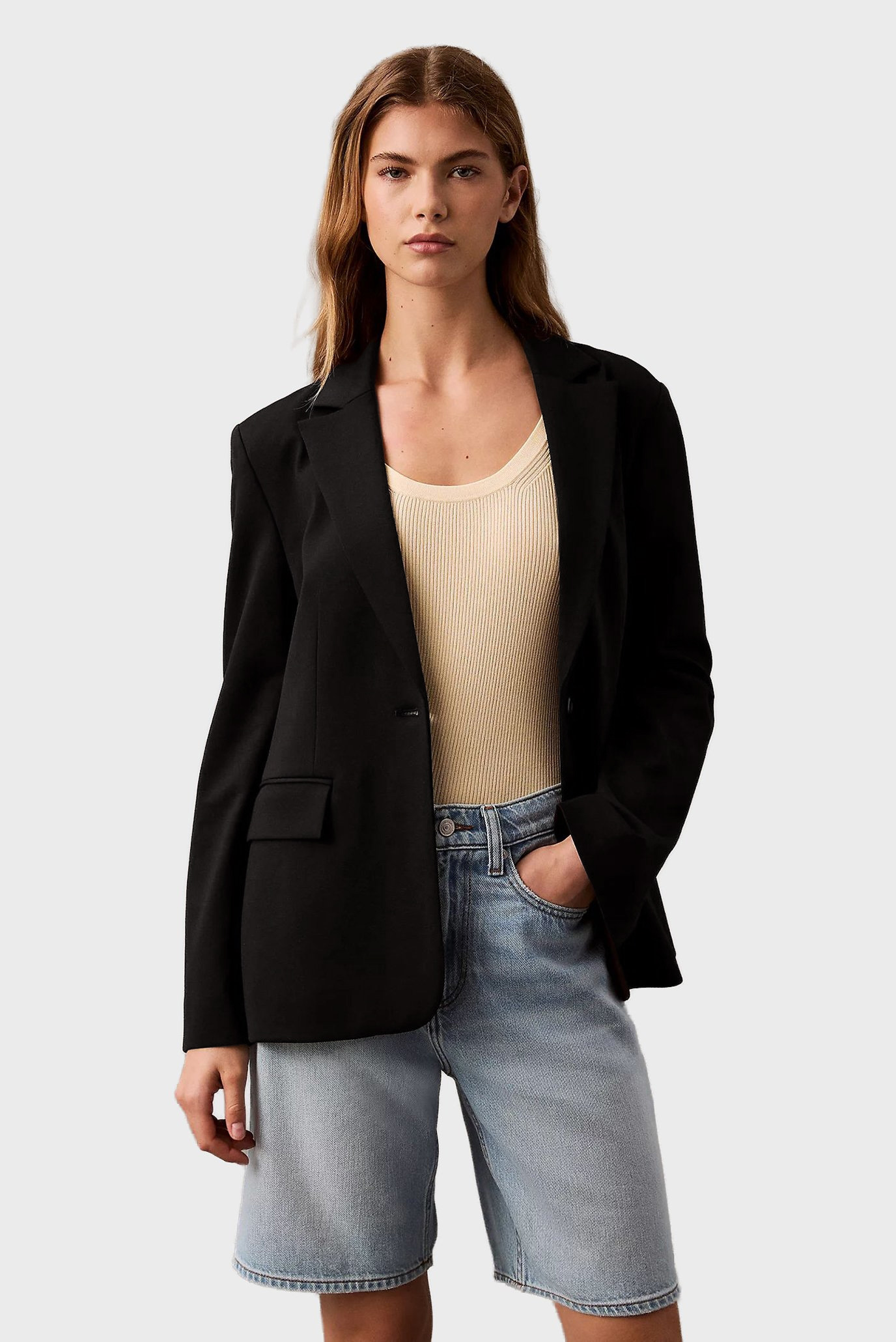 Женский черный жакет Черный 2 Calvin Klein LV044B491G Женский черный жакет Черный 2 Calvin Klein LV044B491G
