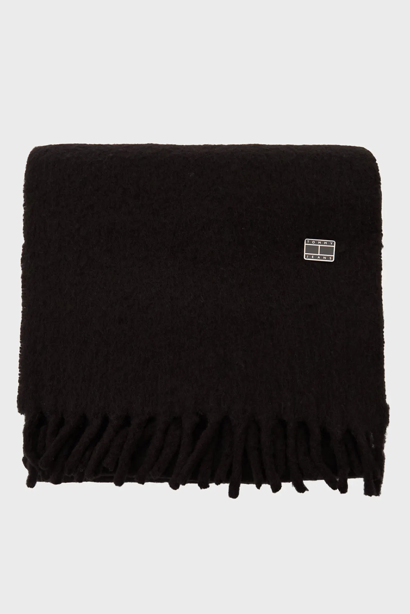 Женский черный шерстяной шарф HERITAGE 3