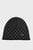 Жіноча чорна шапка з візерунком REVERSO MONOGRAM BEANIE