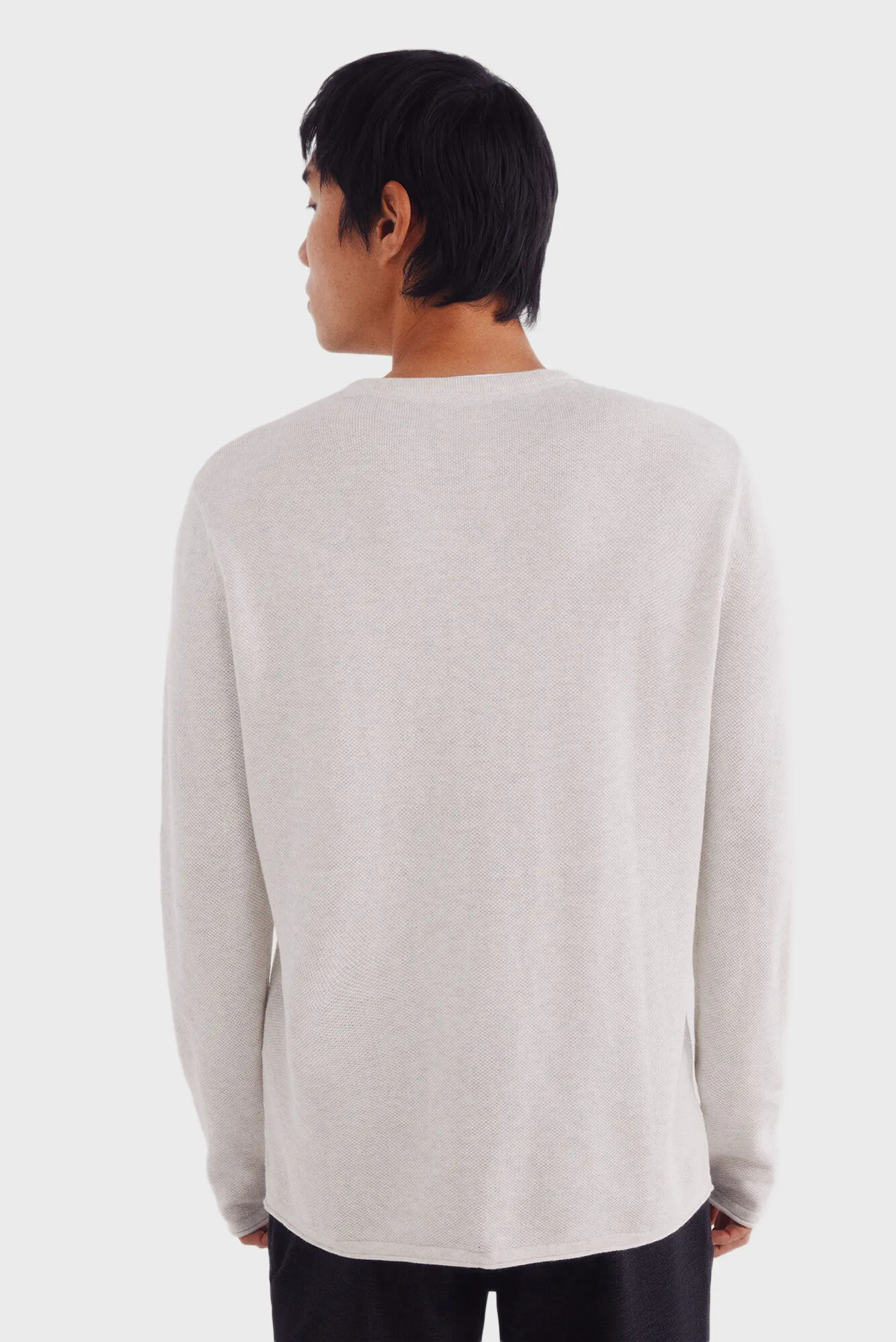 Мужской светло-серый джемпер 3