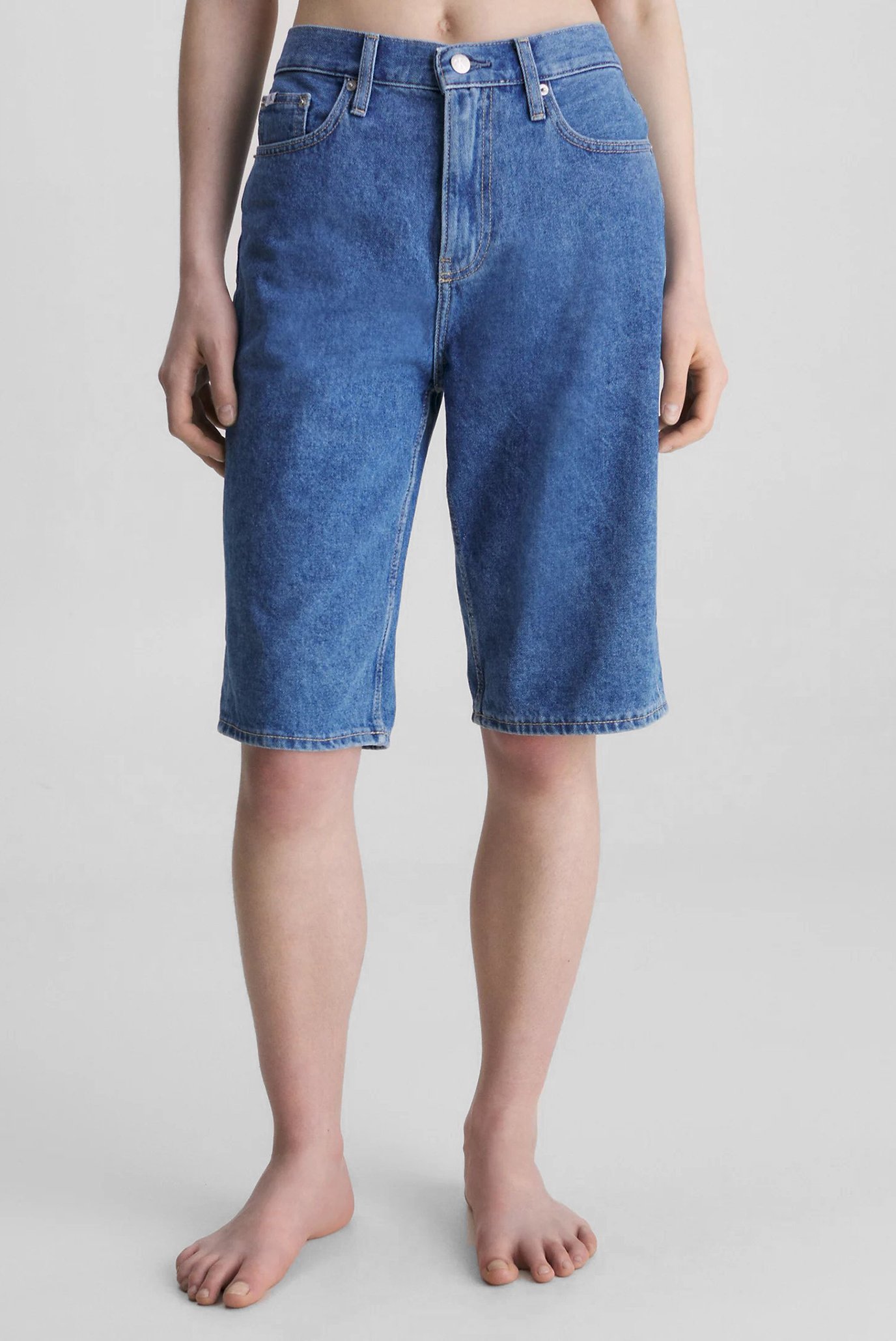Жіночі сині джинсові шорти LONG BERMUDA MOM SHORT 1