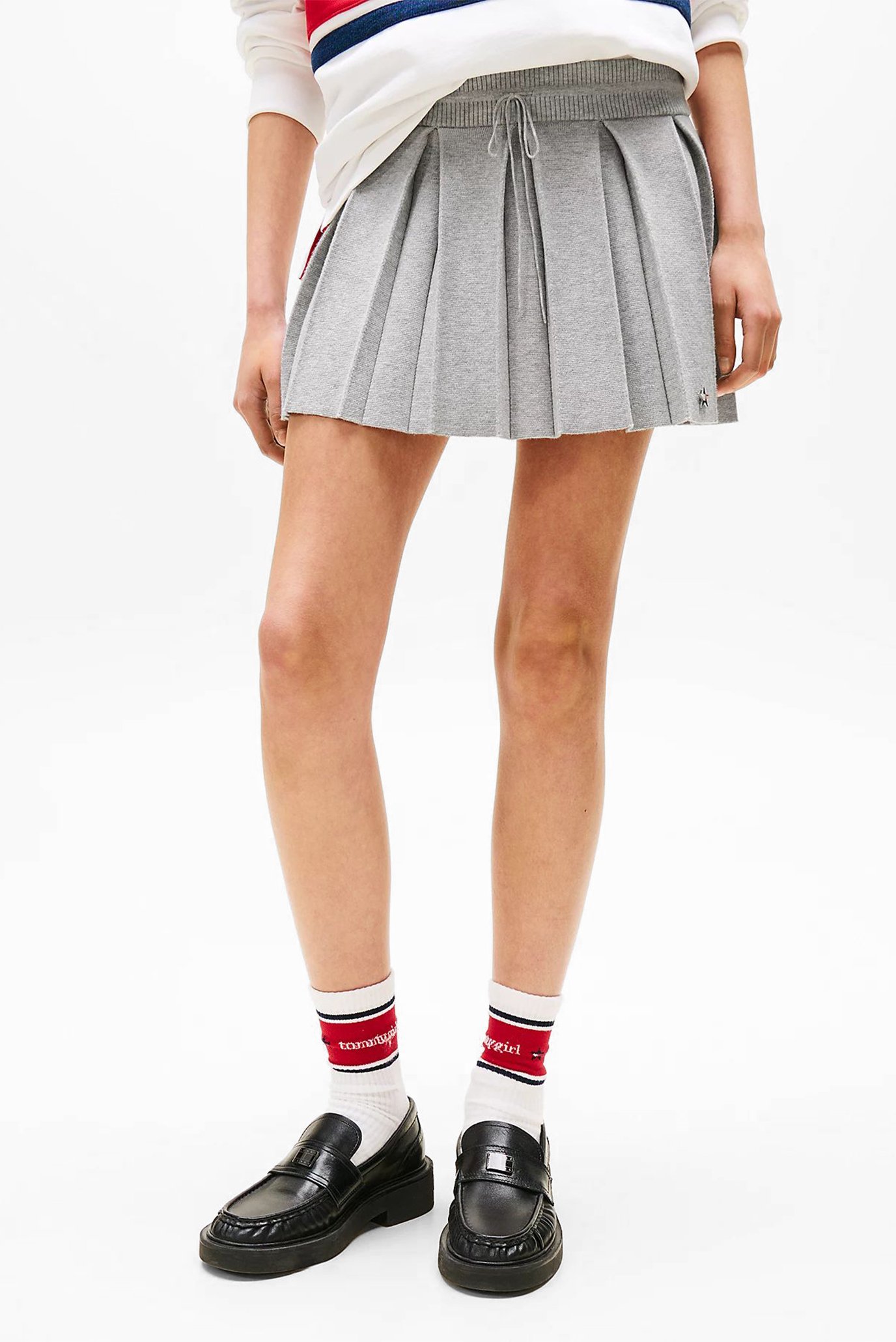 Женская серая плиссированная юбка TOMMY GIRL Серый M Tommy Jeans DW0DW21234 Женская серая плиссированная юбка TOMMY GIRL Серый M Tommy Jeans DW0DW21234