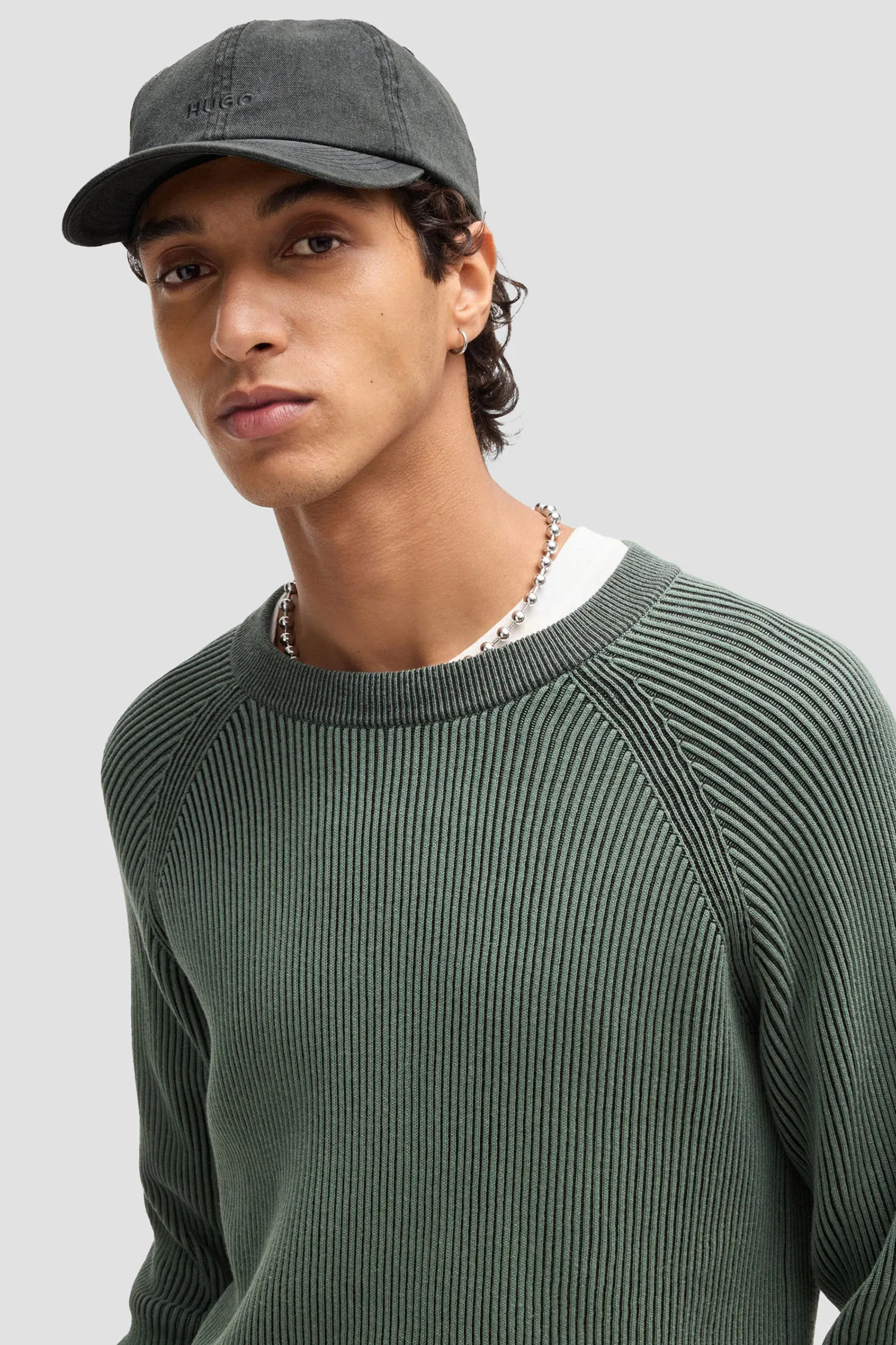 Чоловіча сіра джинсова кепка 2